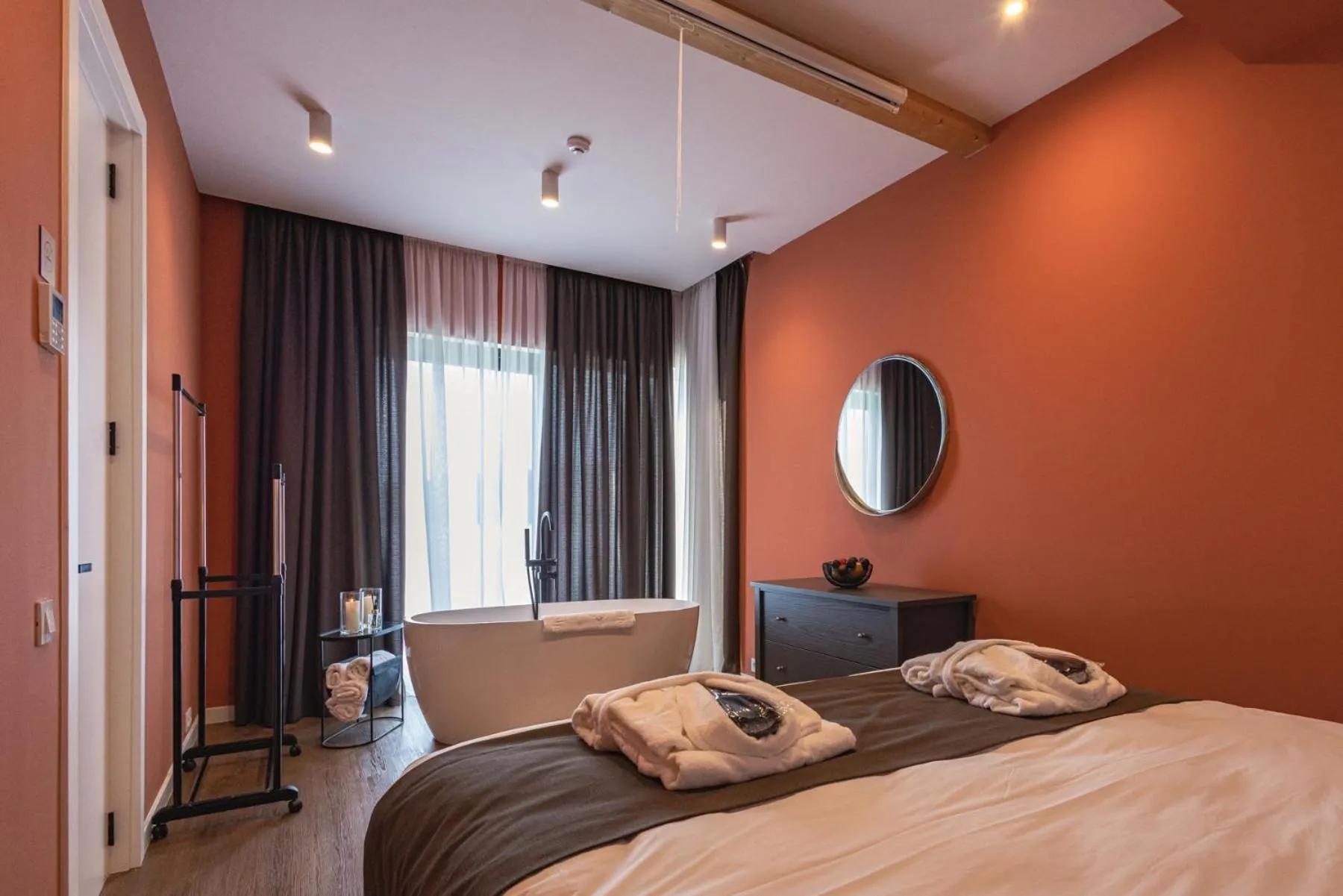 Bed in Apart Hotel Kundzuli