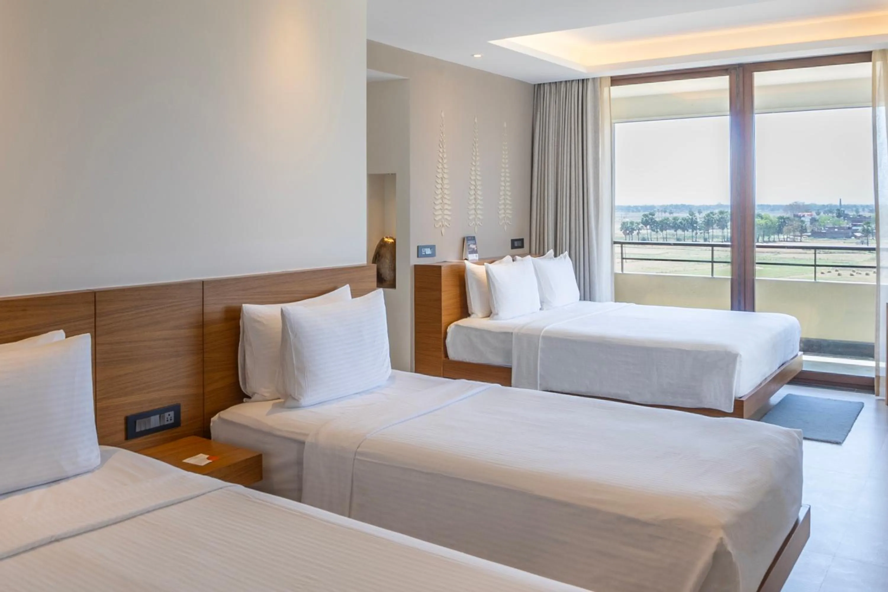 Bed in Hyatt Place Bodh Gaya