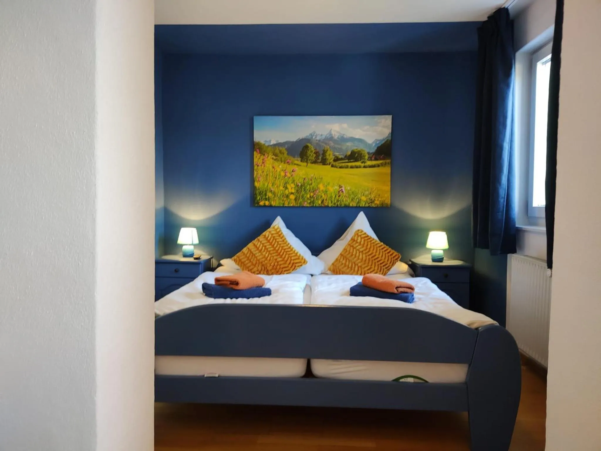 Bed in Hotel Garni Forsthaus Ruhpolding