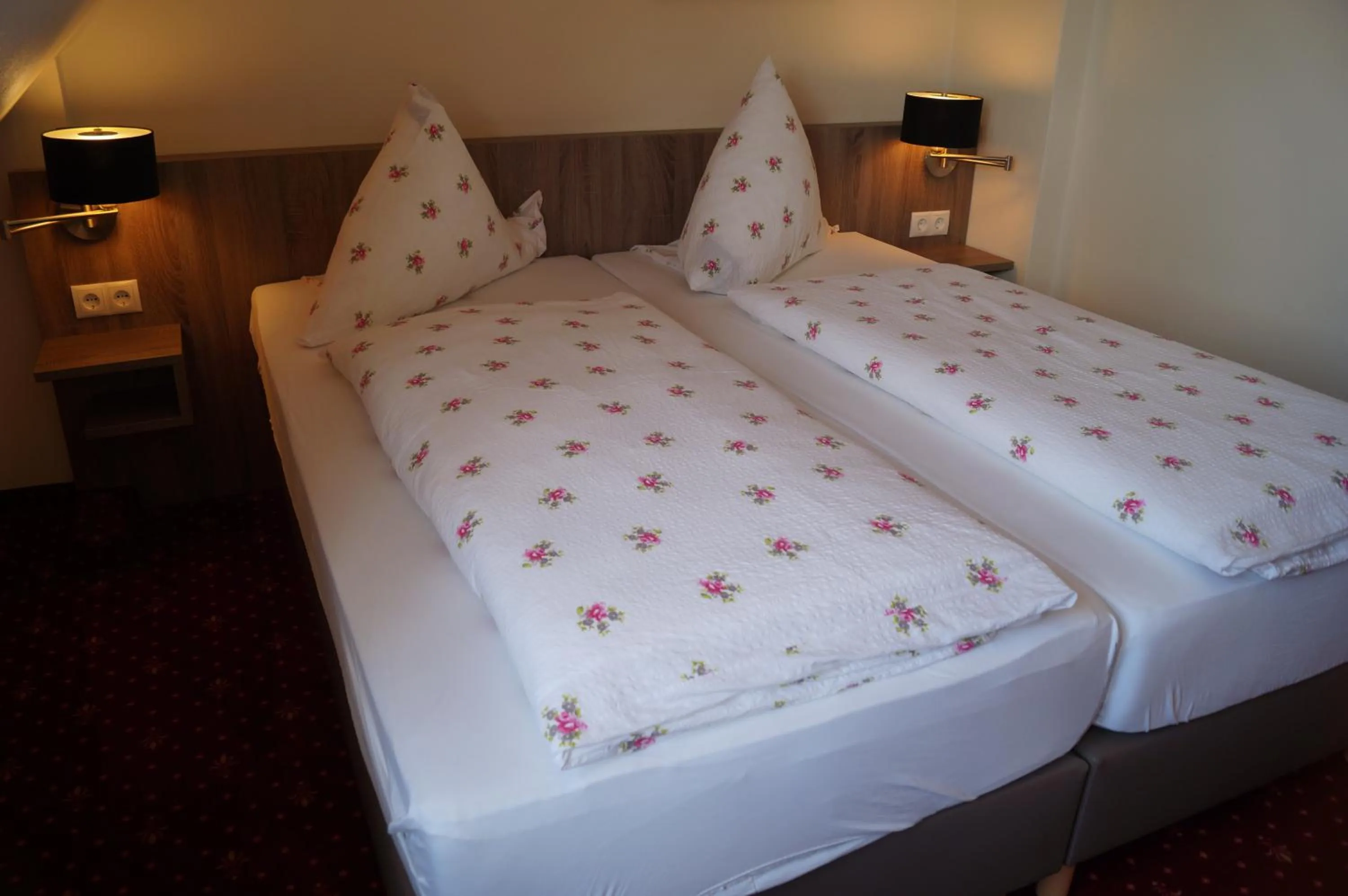 Bed in Hotel Neuses