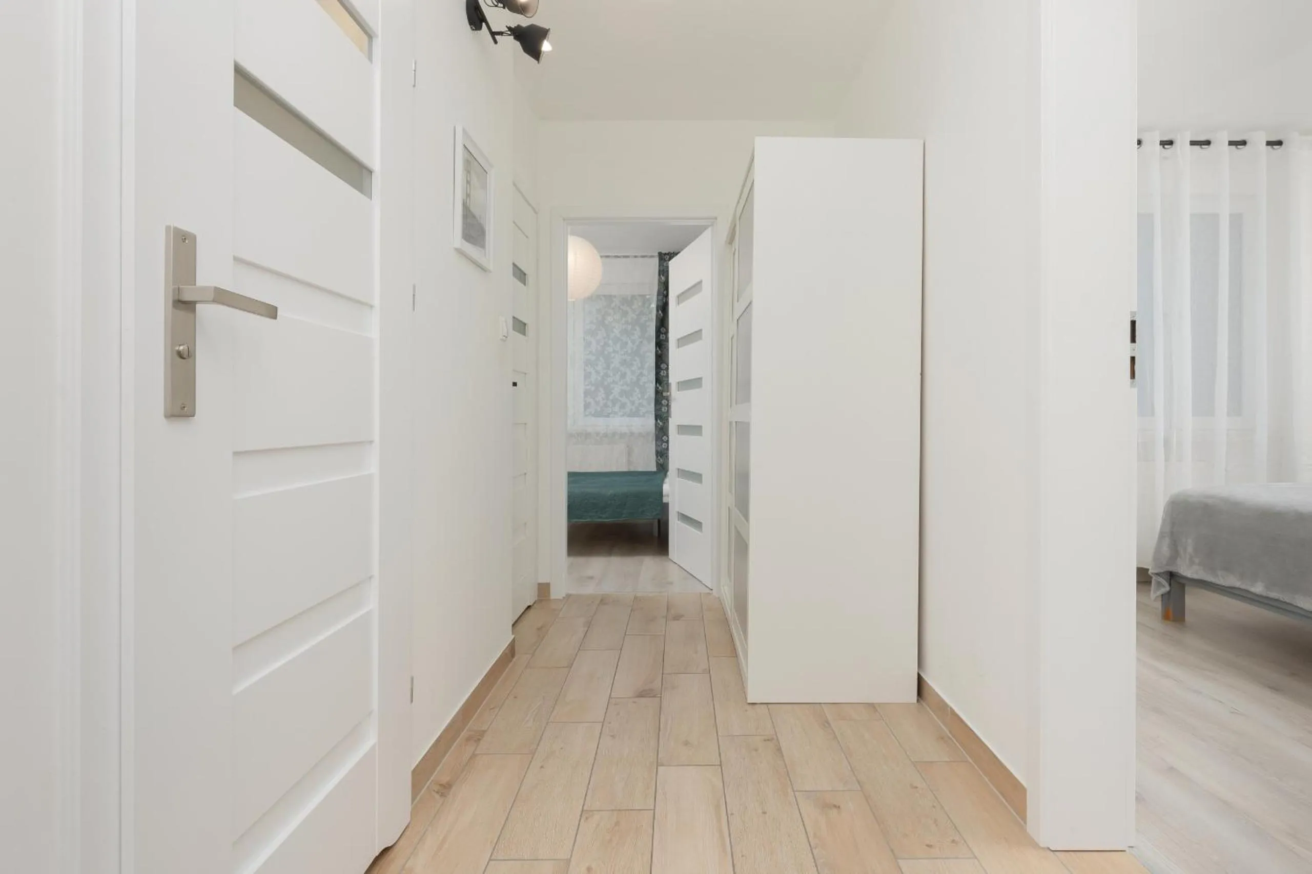 wardrobe in Kopcińskiego Bright & Spacious Apartment Warsaw Ursynów by Noclegi Renters