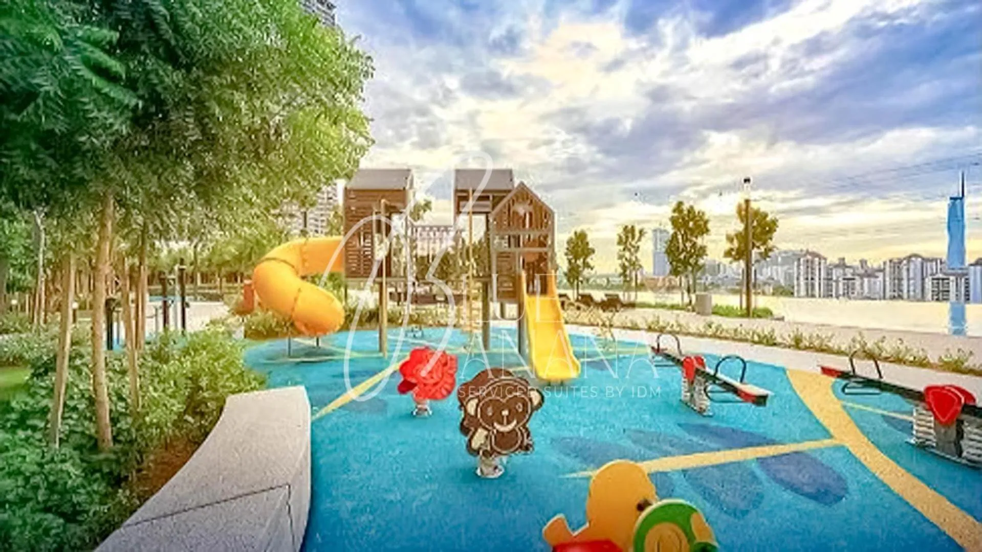 Children play ground in M Vertica Premier Suites by BlueBanana
