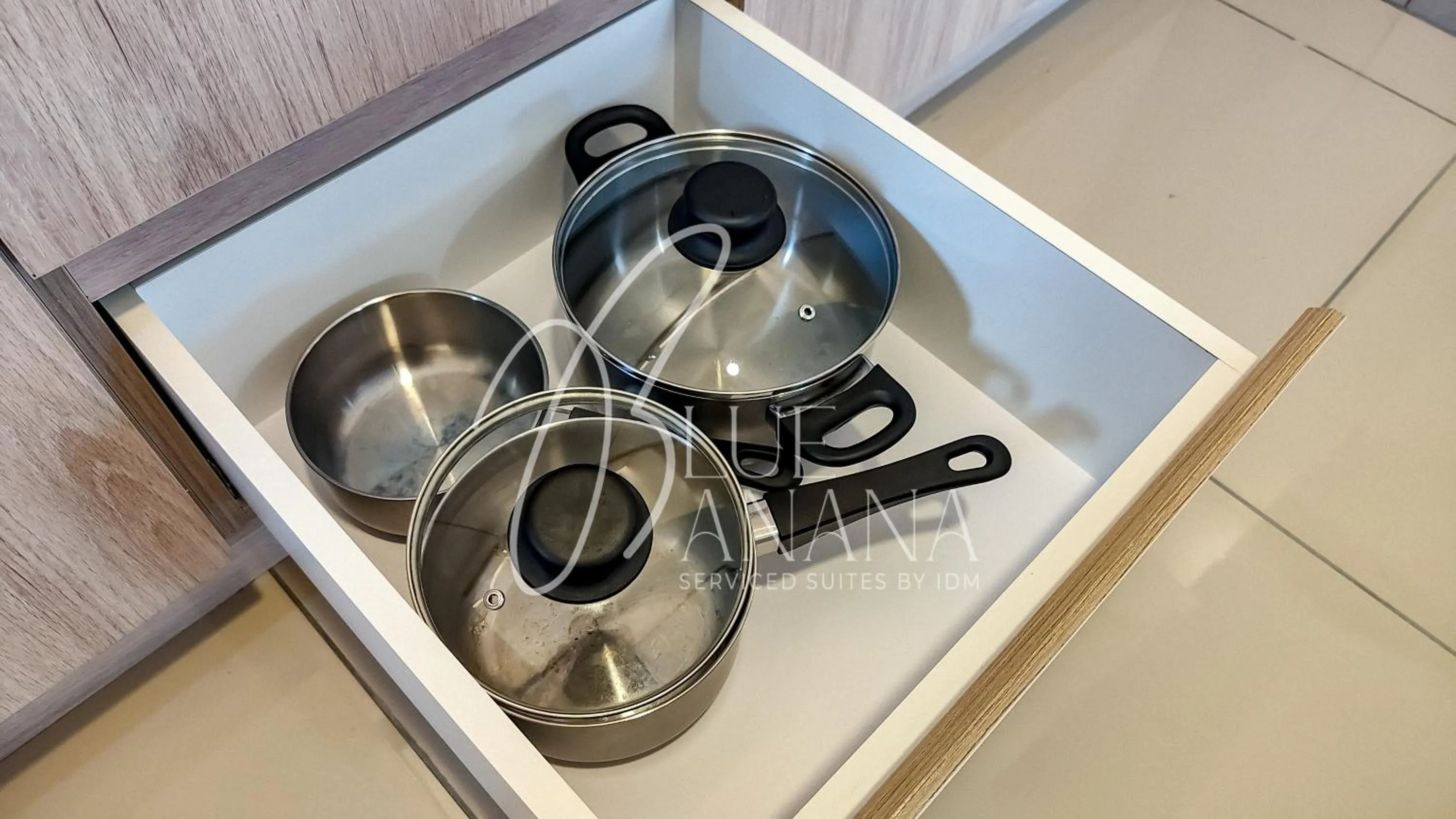 kitchen in M Vertica Premier Suites by BlueBanana