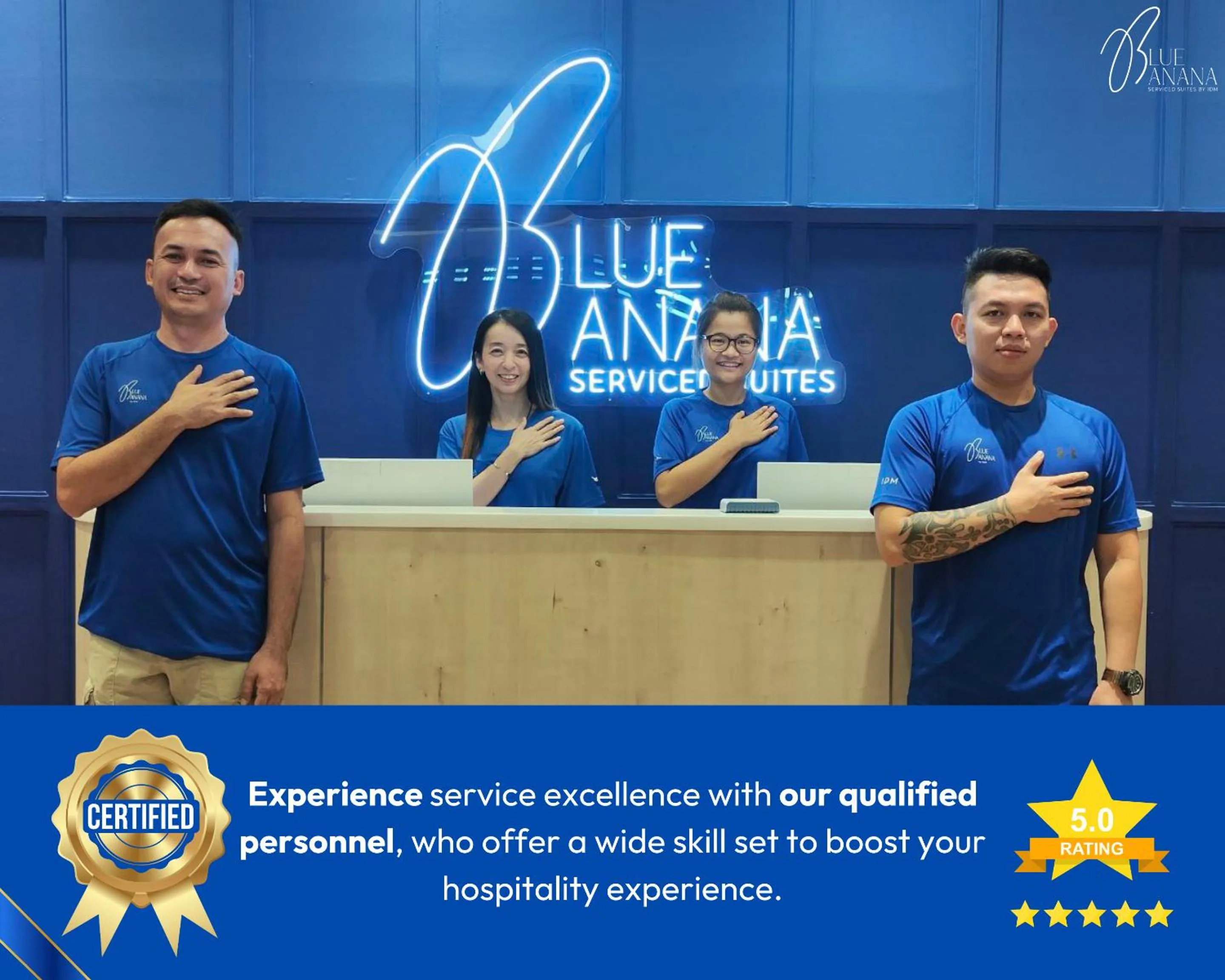 Staff in M Vertica Premier Suites by BlueBanana