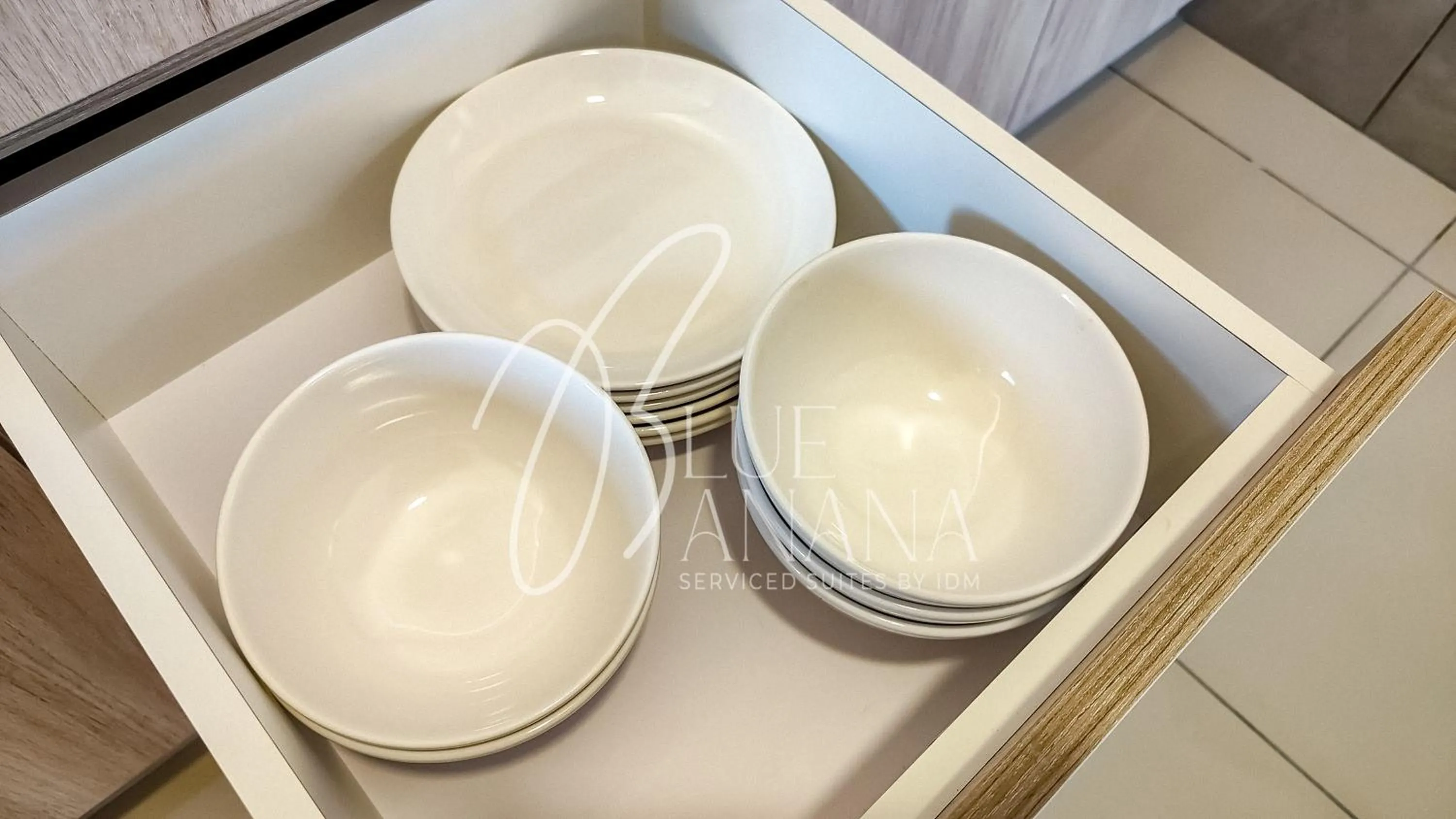 kitchen in M Vertica Premier Suites by BlueBanana