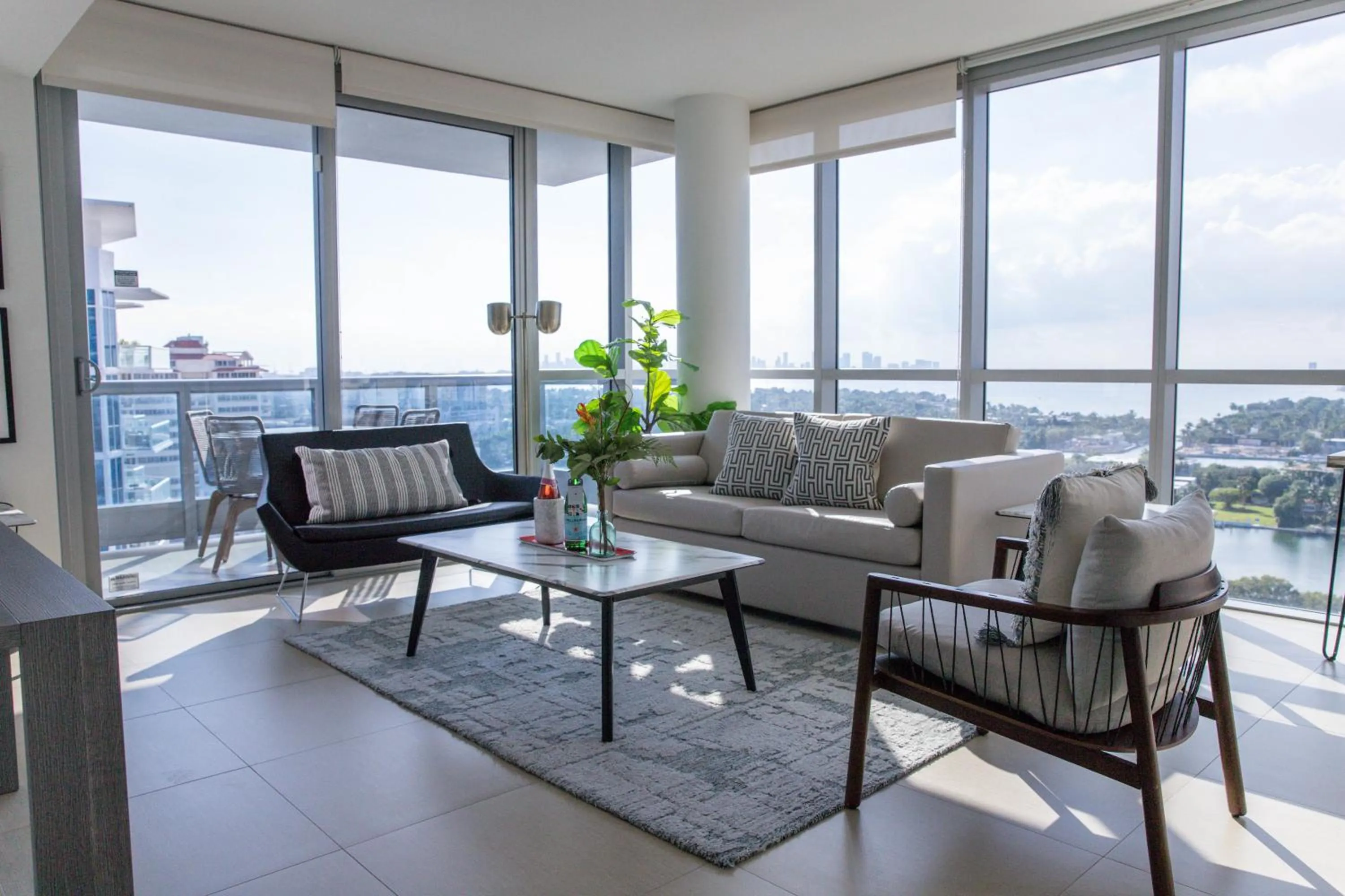 Living room in Dharma Home Suites Miami Beach at Monte Carlo