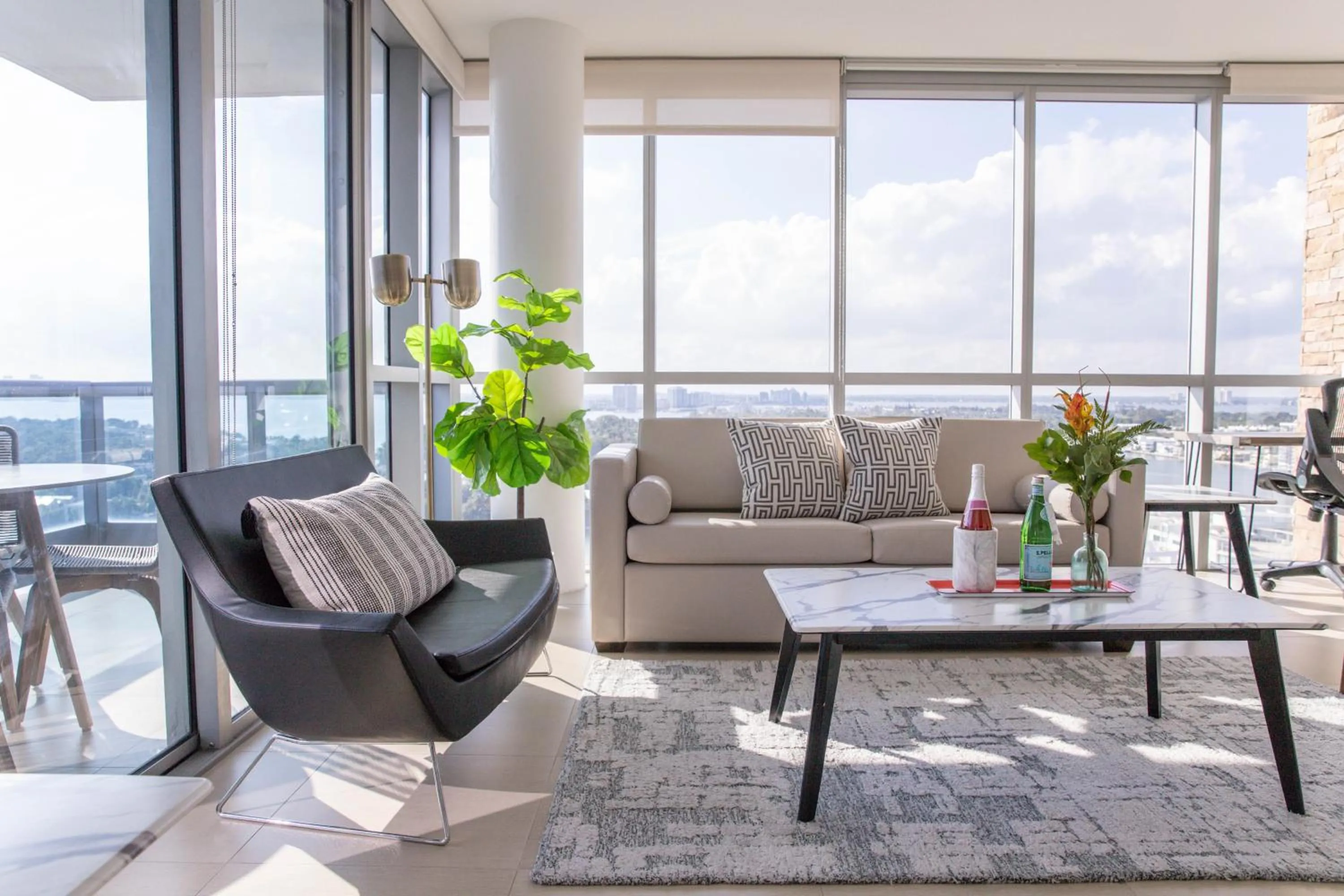 Living room in Dharma Home Suites Miami Beach at Monte Carlo