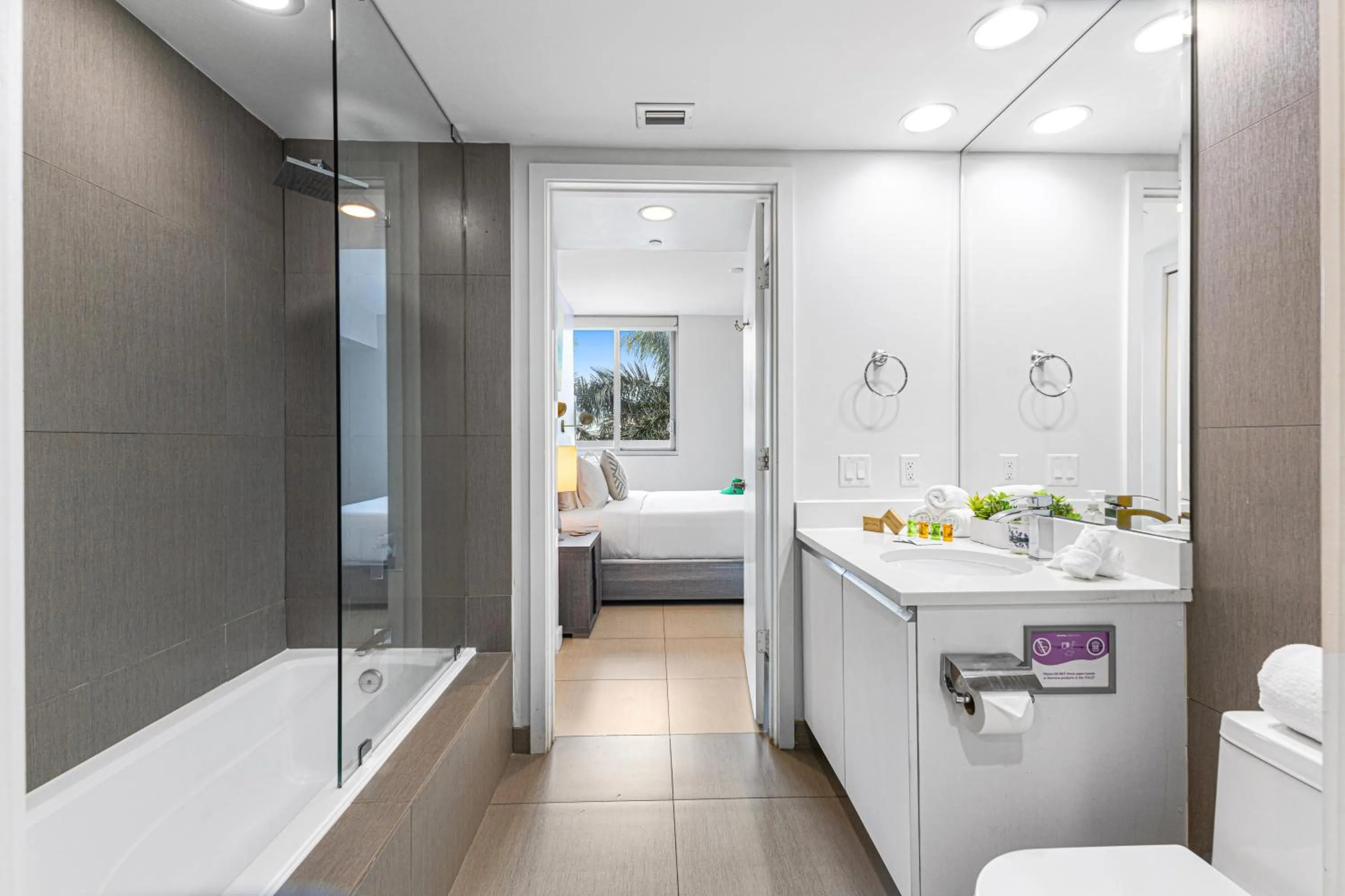 Bathroom in Dharma Home Suites Miami Beach at Monte Carlo