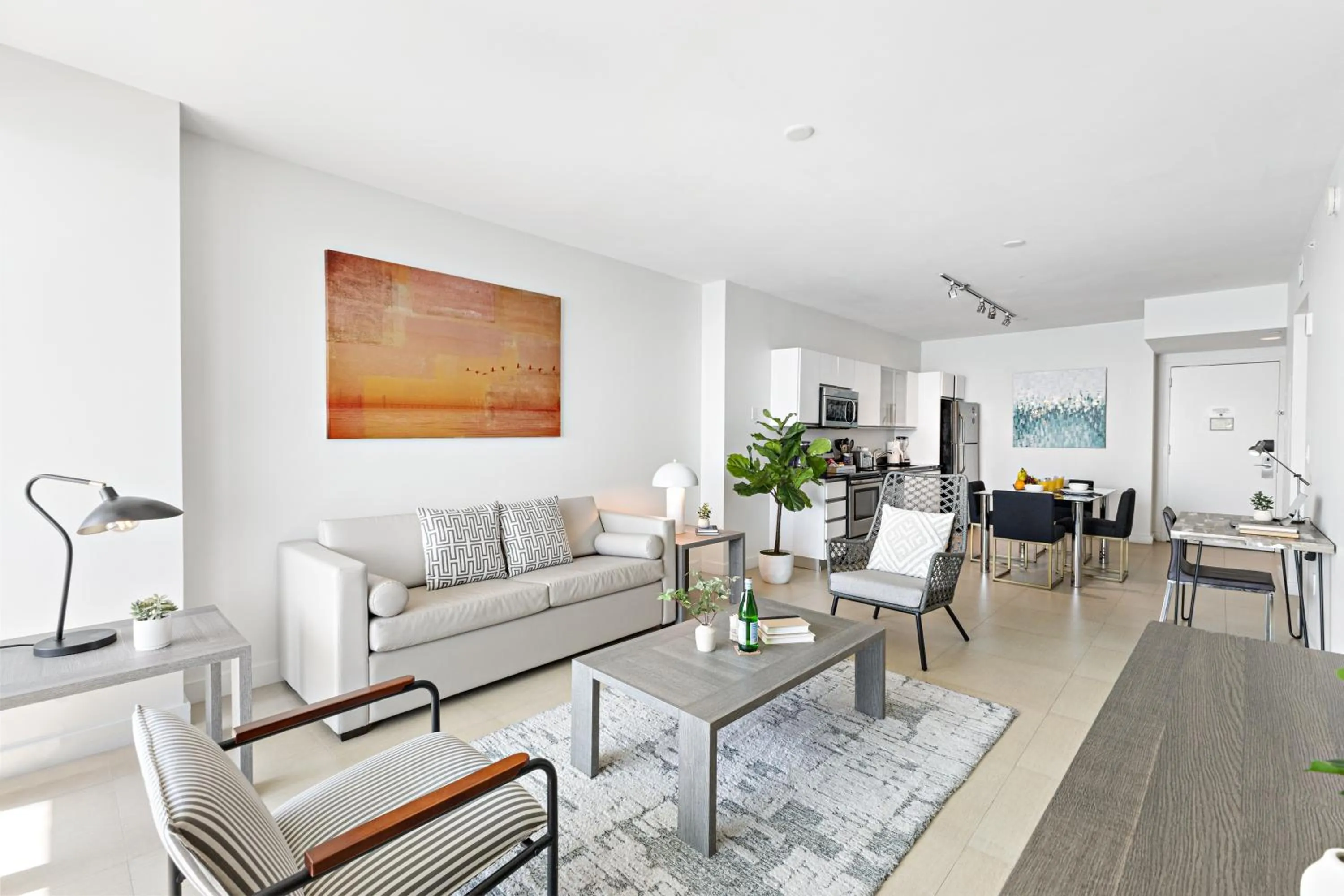 Living room in Dharma Home Suites Miami Beach at Monte Carlo