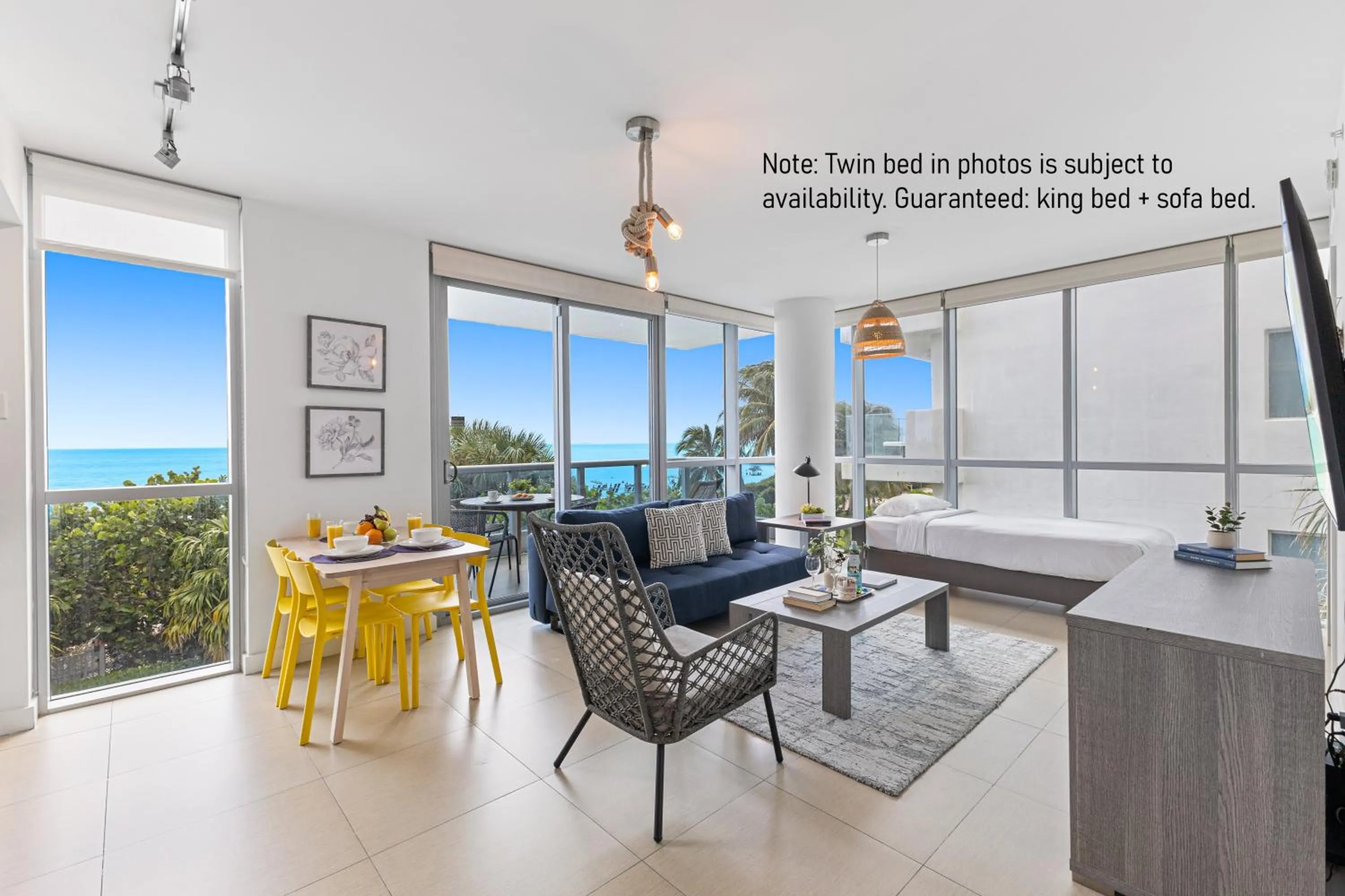 Living room in Dharma Home Suites Miami Beach at Monte Carlo