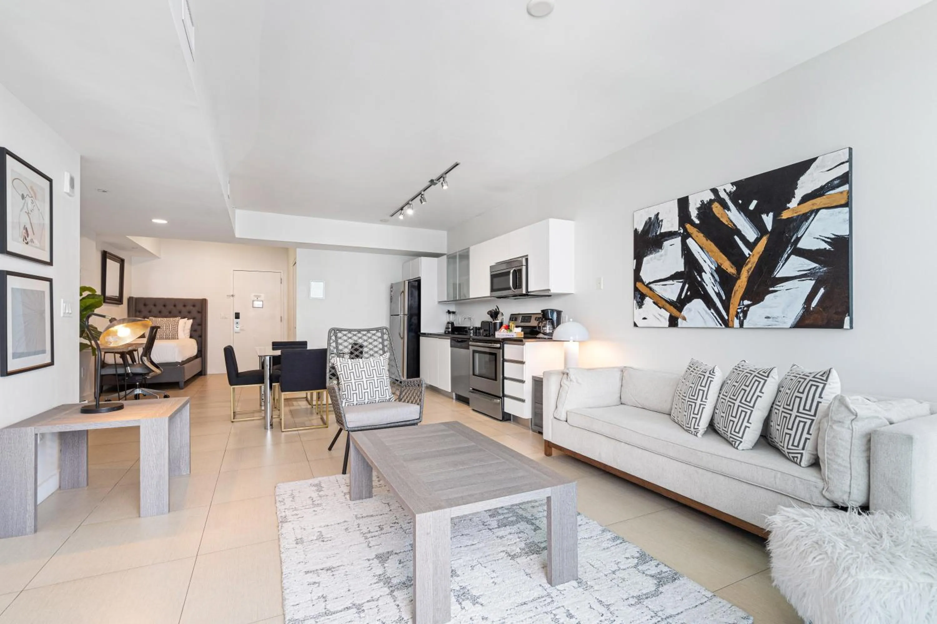 Living room in Dharma Home Suites Miami Beach at Monte Carlo