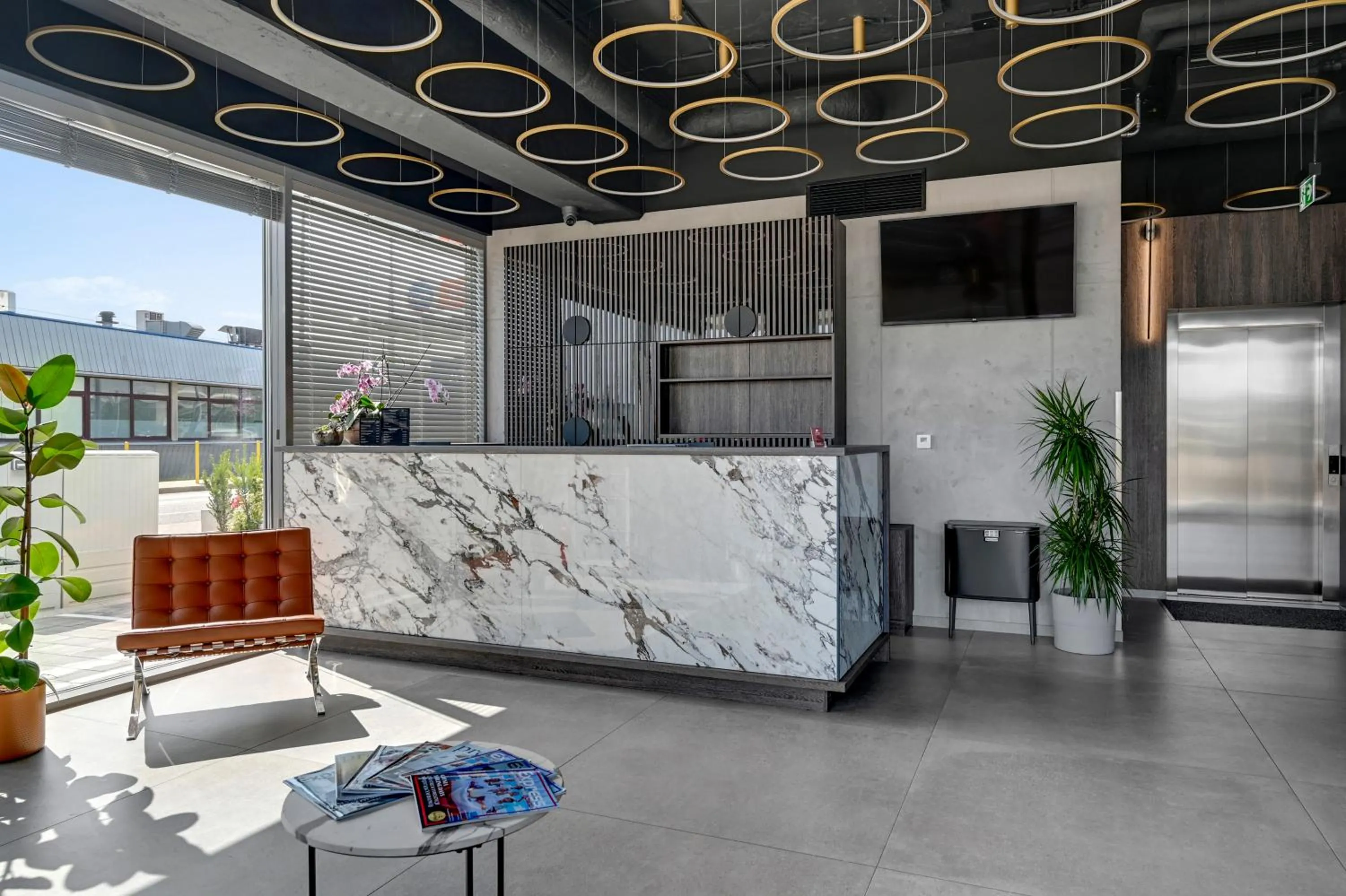 Lobby or reception in Hotel Milo Gdansk Airport