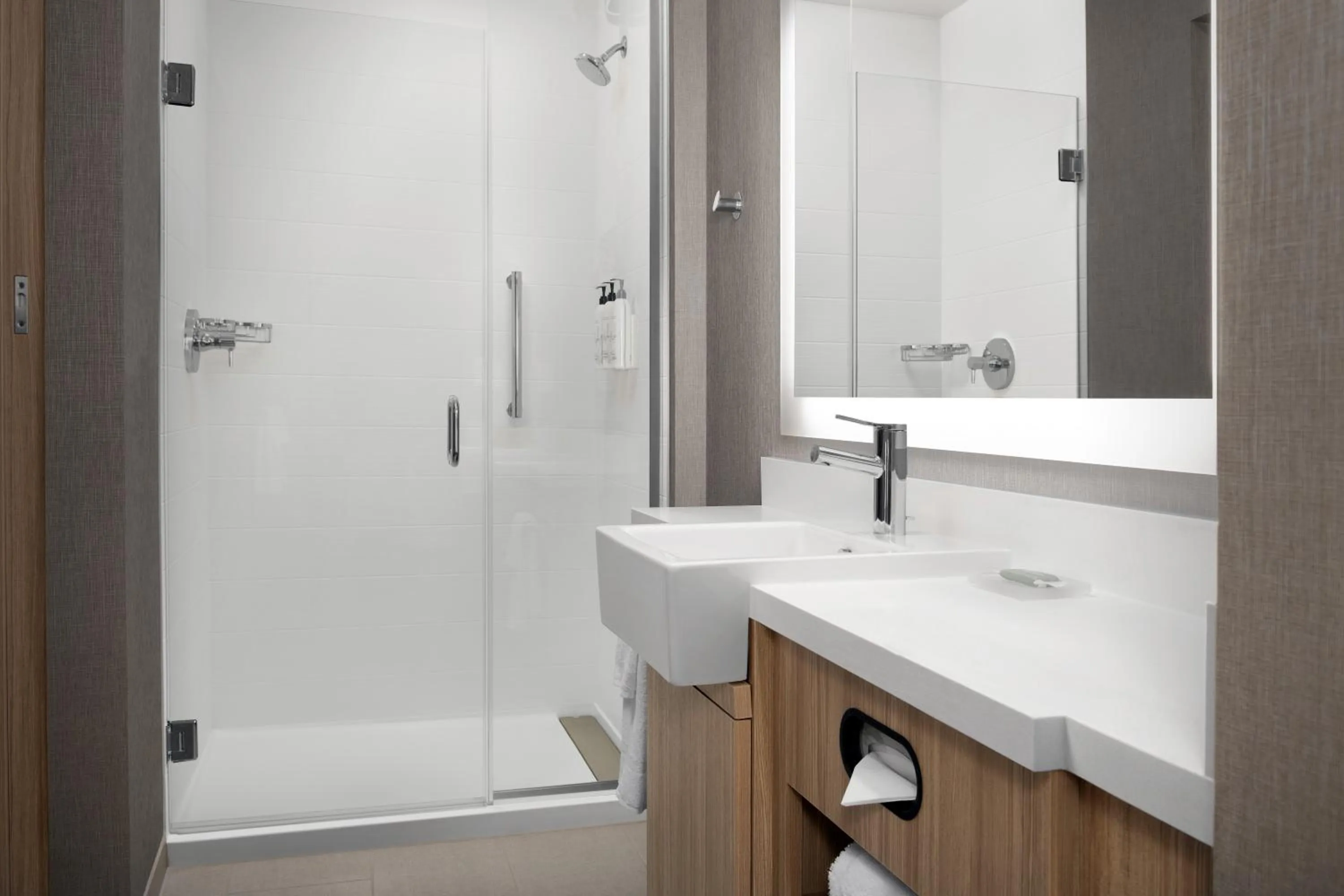 Shower in SpringHill Suites by Marriott Fayetteville I-95