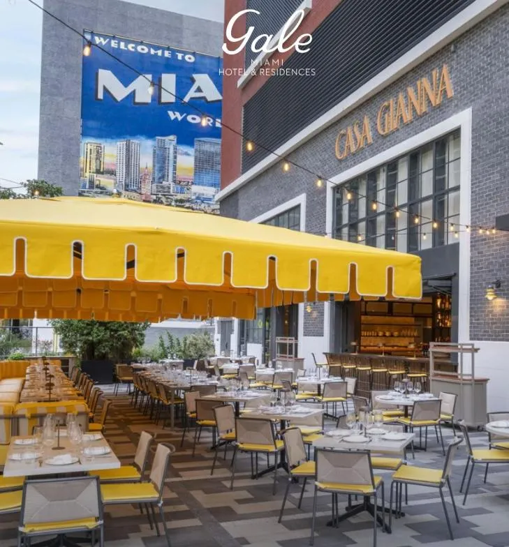 Restaurant/places to eat in Gale Miami Hotel & Residences