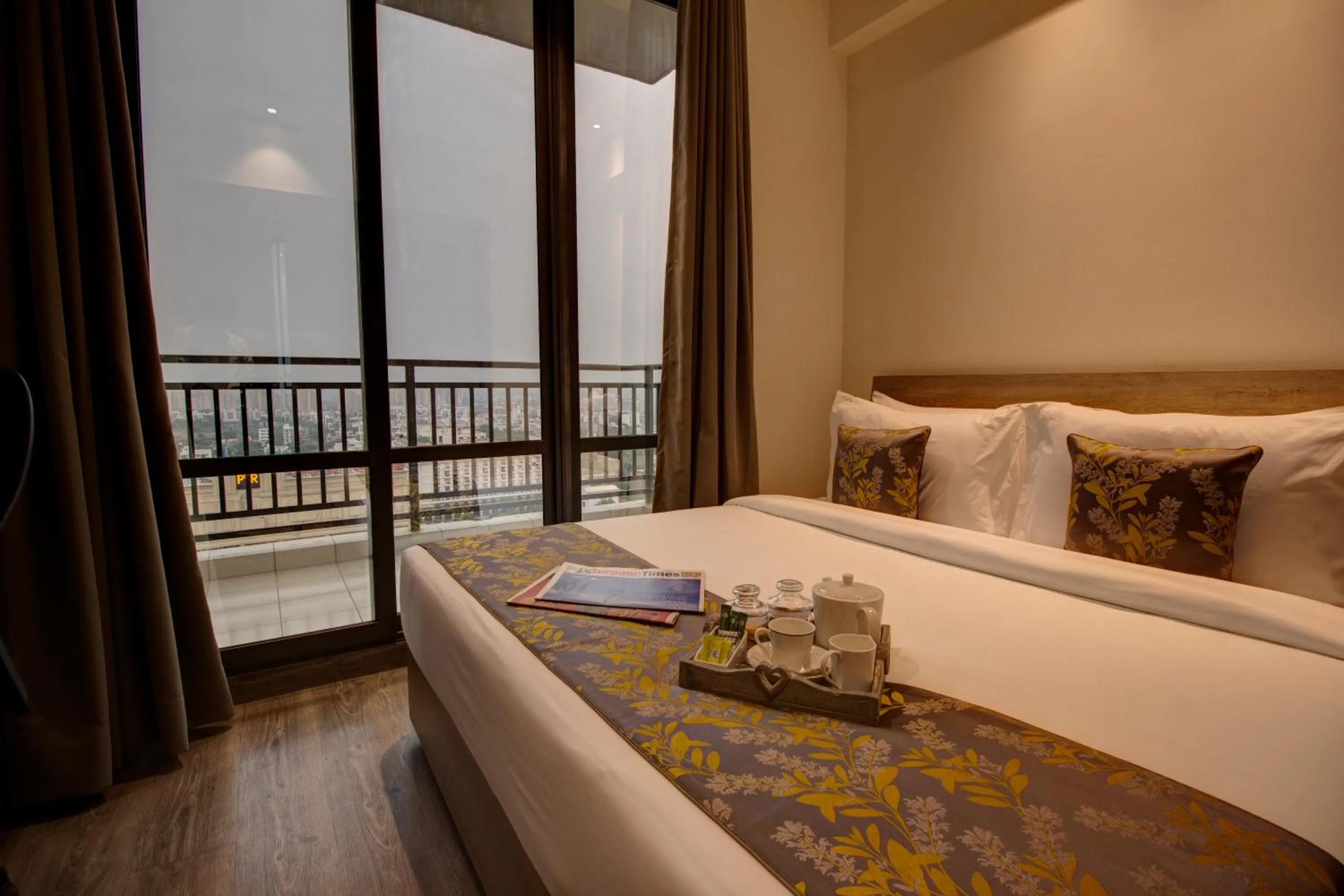 Bed in Rhythm Gurugram Hotel & Suites, Sohna Road