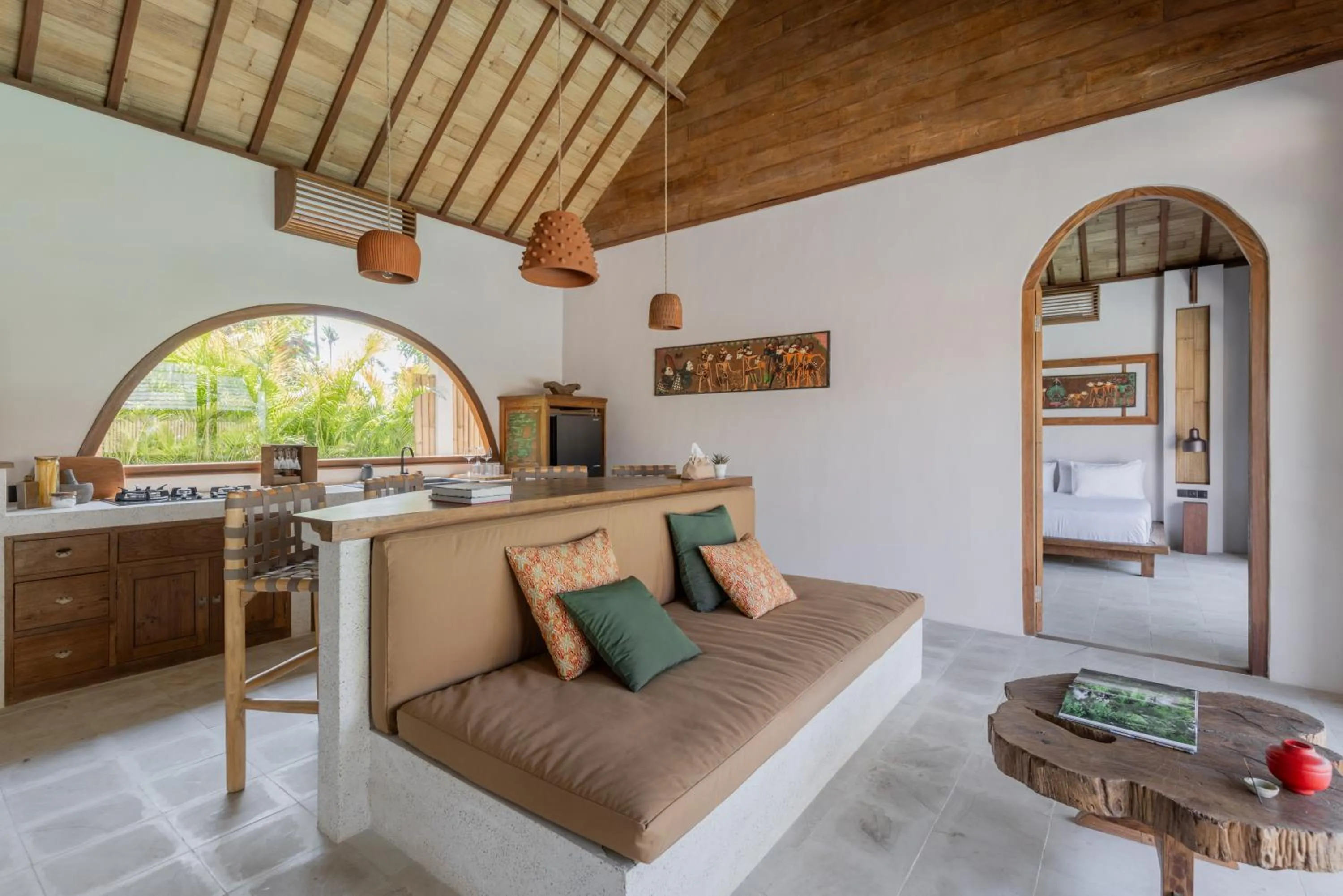 Kitchen or kitchenette in Kalyana Villa Gili Air