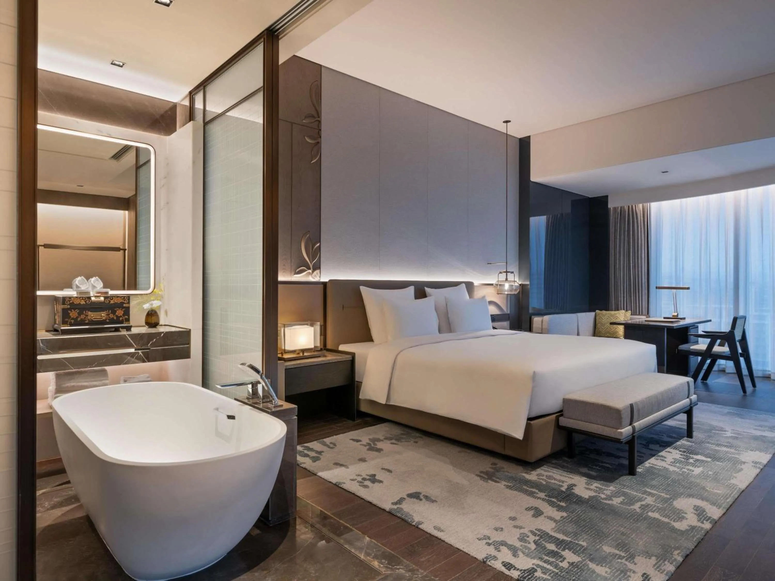 Bedroom, Bed in Pullman Quanzhou Shuitou