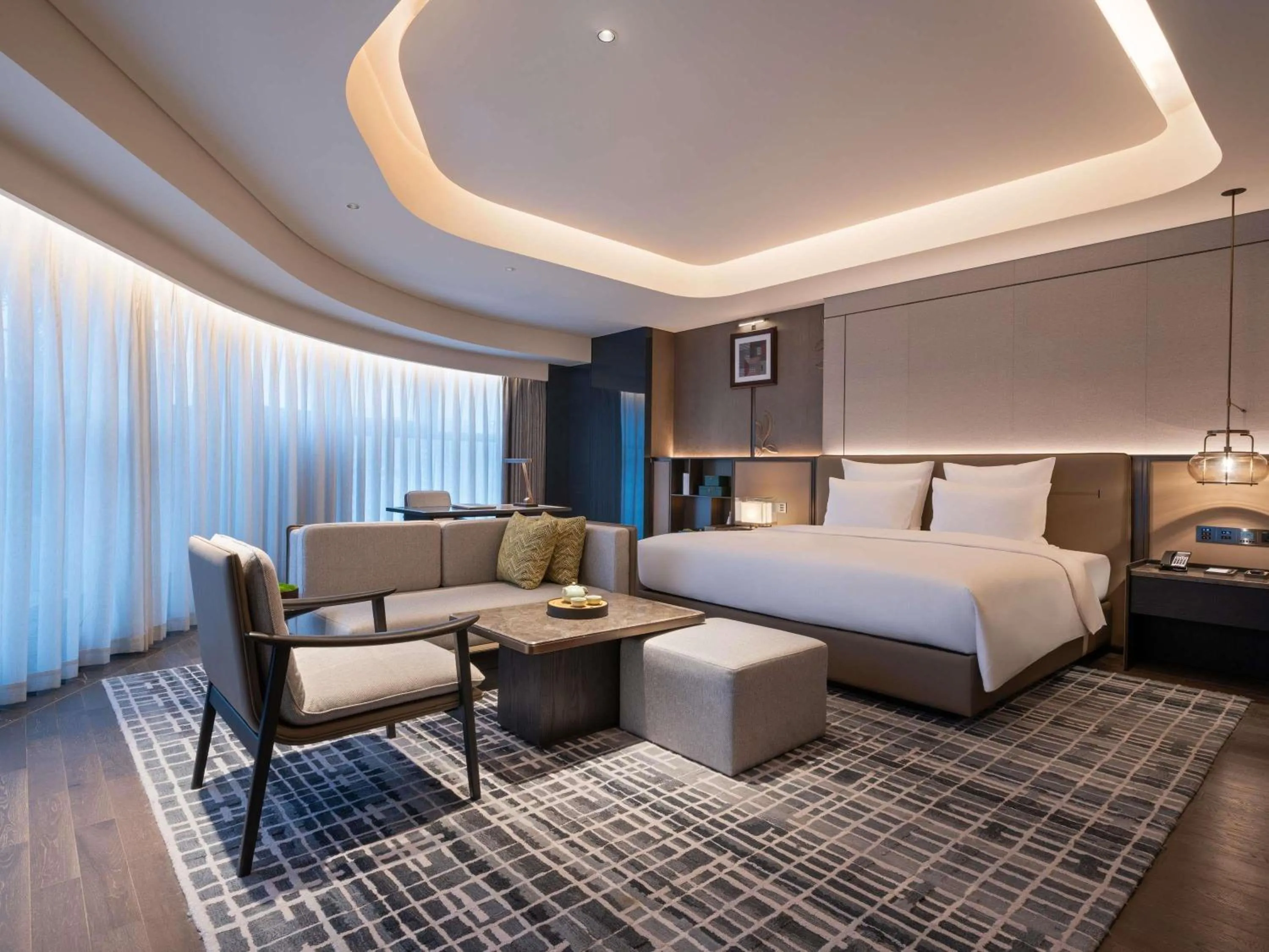 Bedroom, Bed in Pullman Quanzhou Shuitou