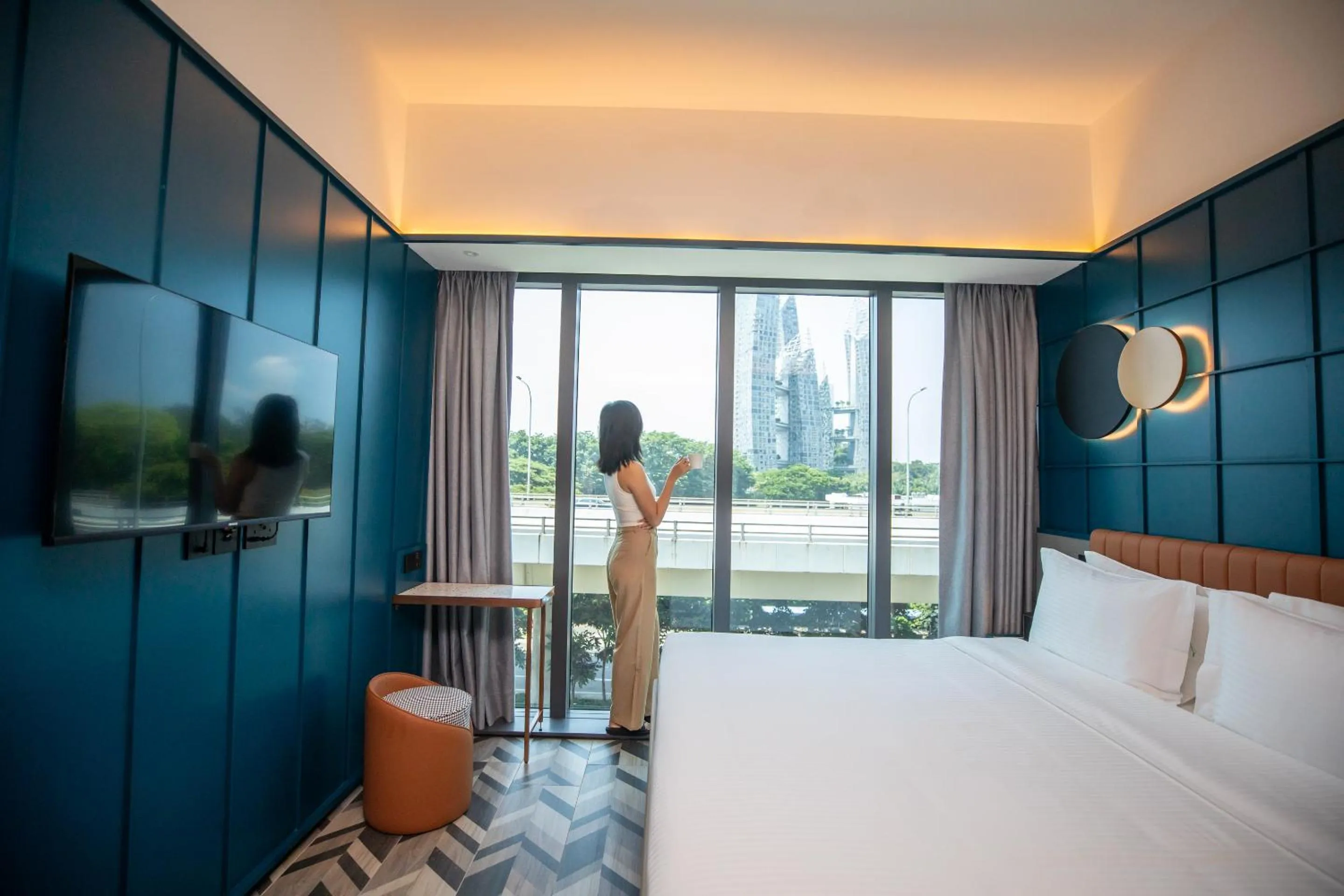 View (from property/room), Bed in Hotel Faber Park Singapore - Handwritten Collection