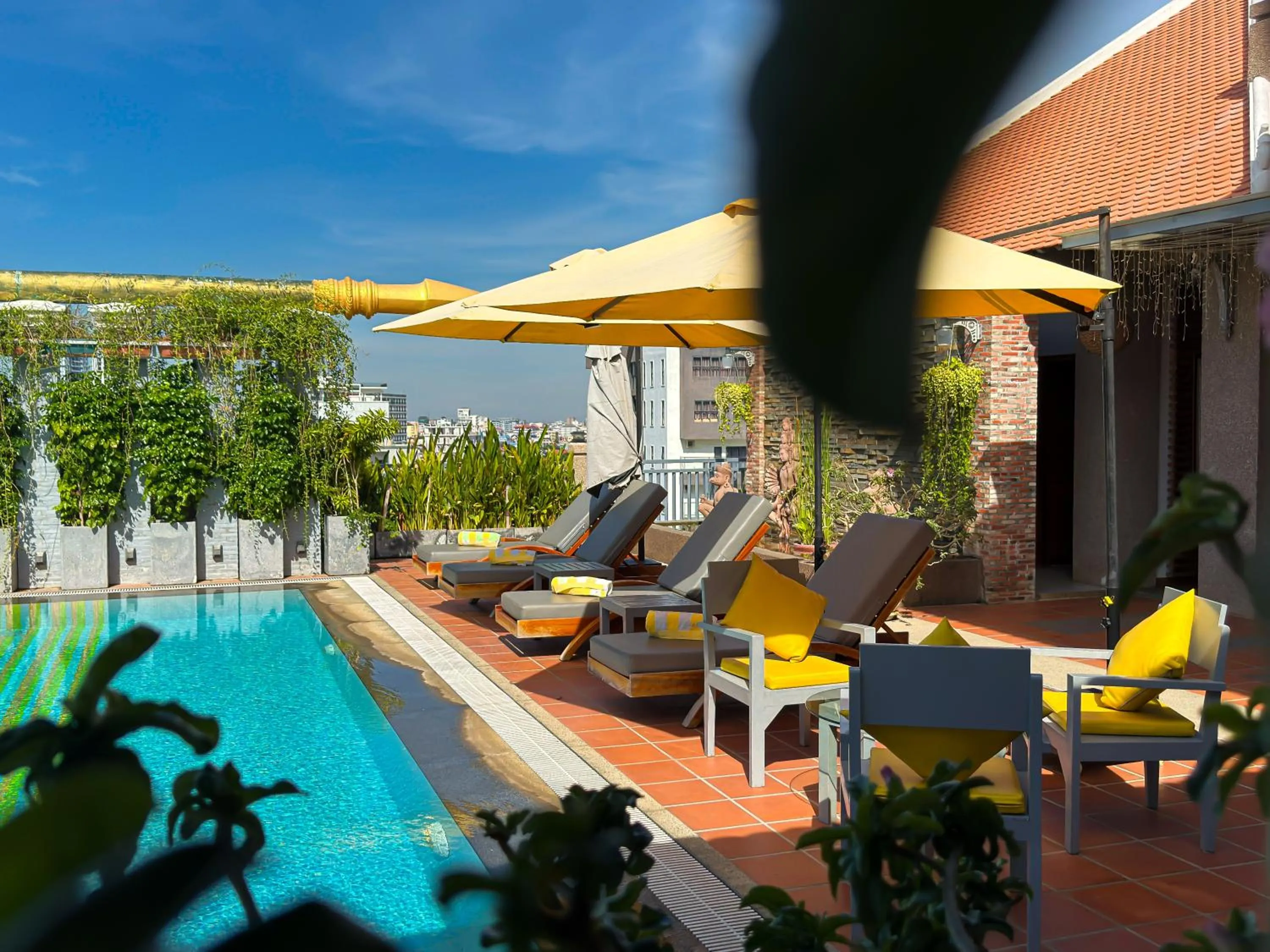 Pool view in Jaya Suites Hotel