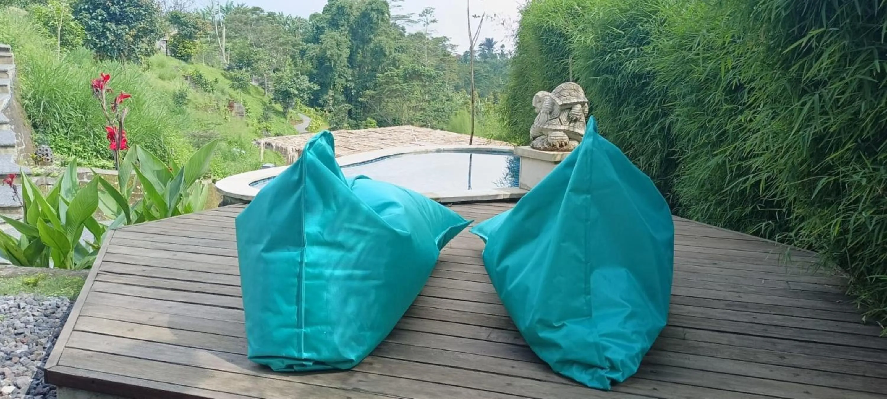 Pool view in Munduk Tentrem Resort