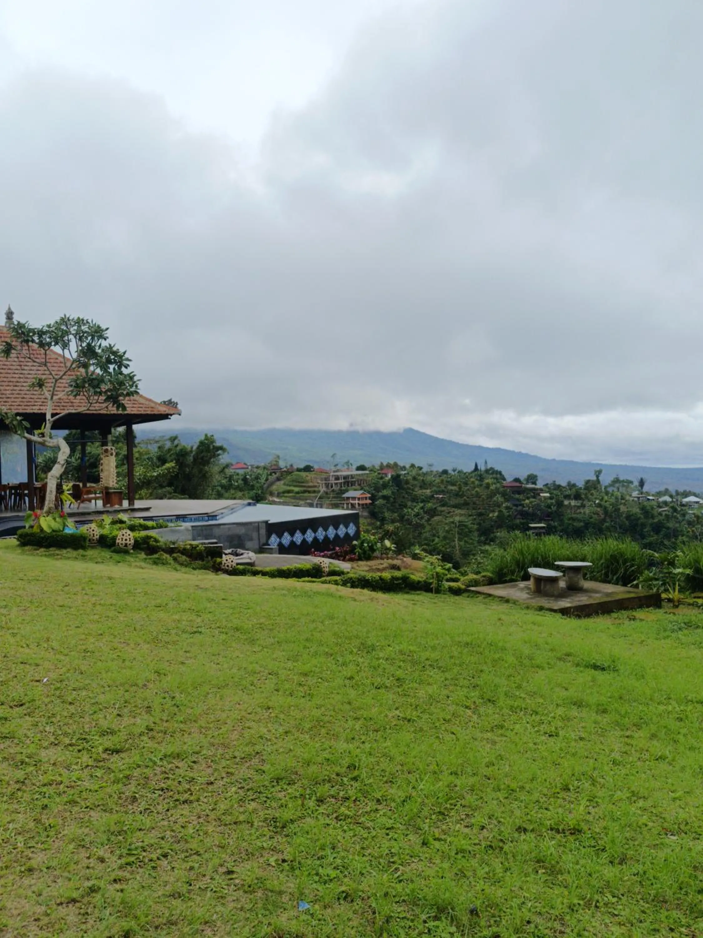 Pool view in Munduk Tentrem Resort