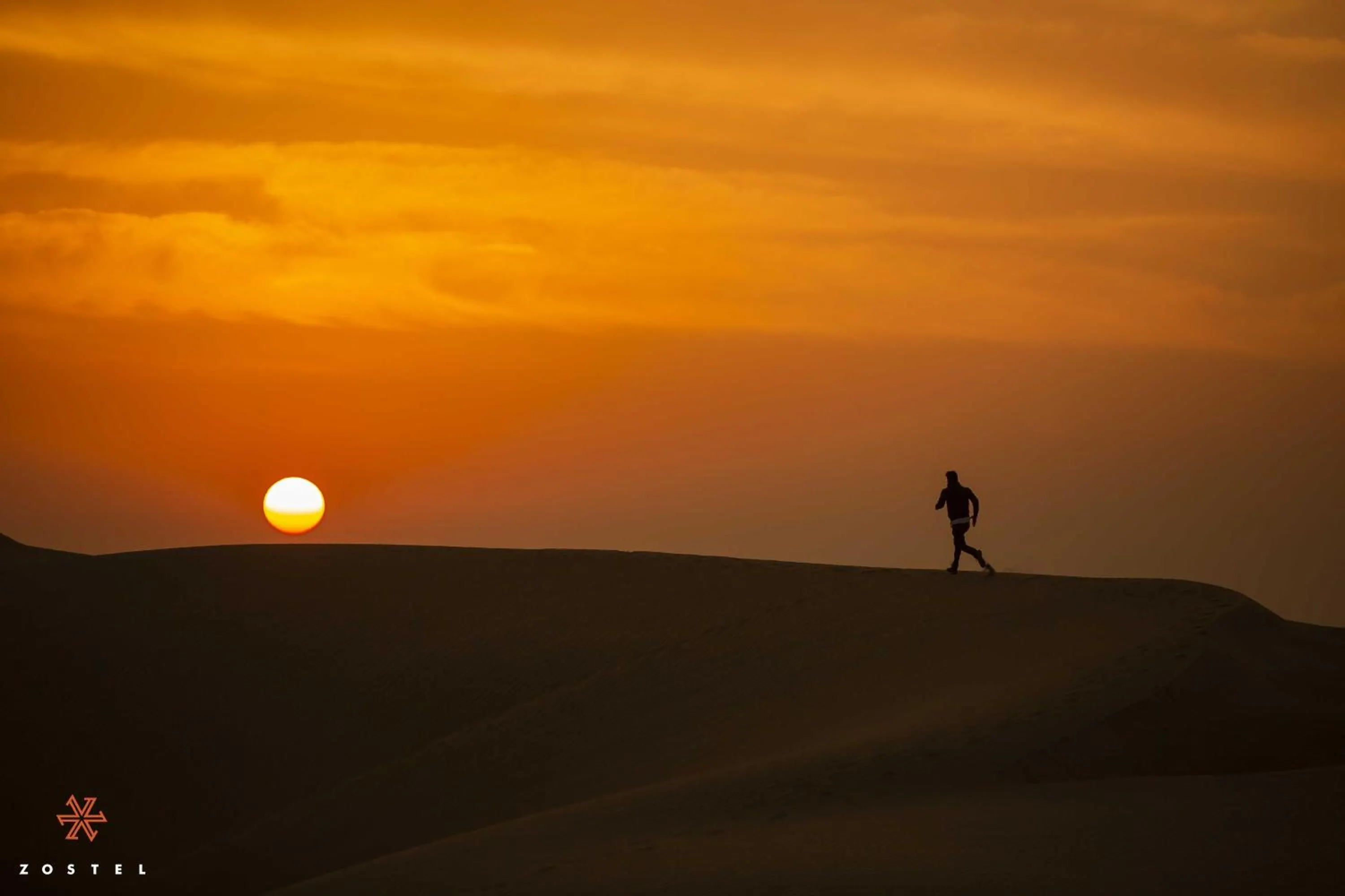 Natural landscape in Zostel Sam Desert (Jaisalmer)