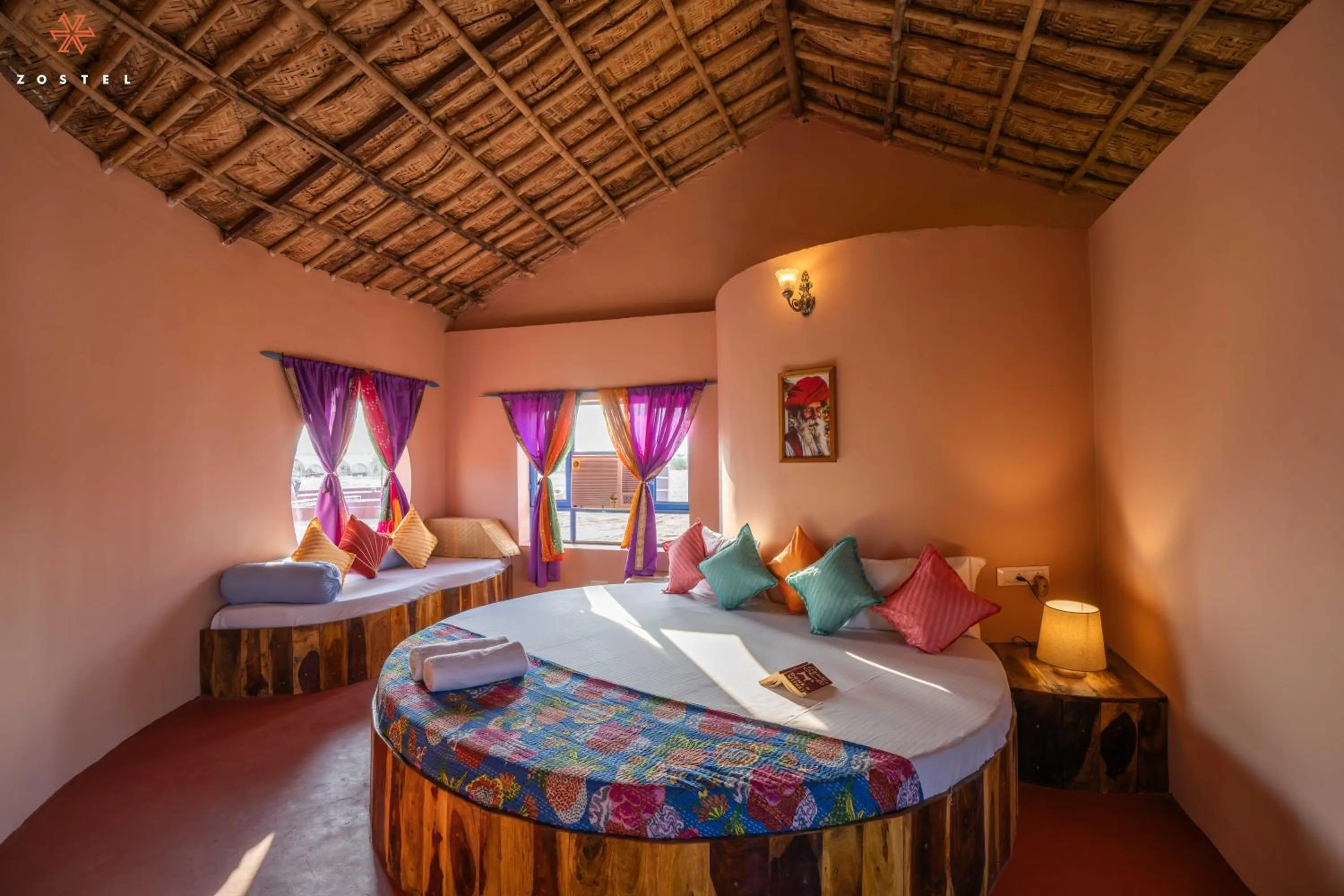 Photo of the whole room, Bed in Zostel Sam Desert (Jaisalmer)