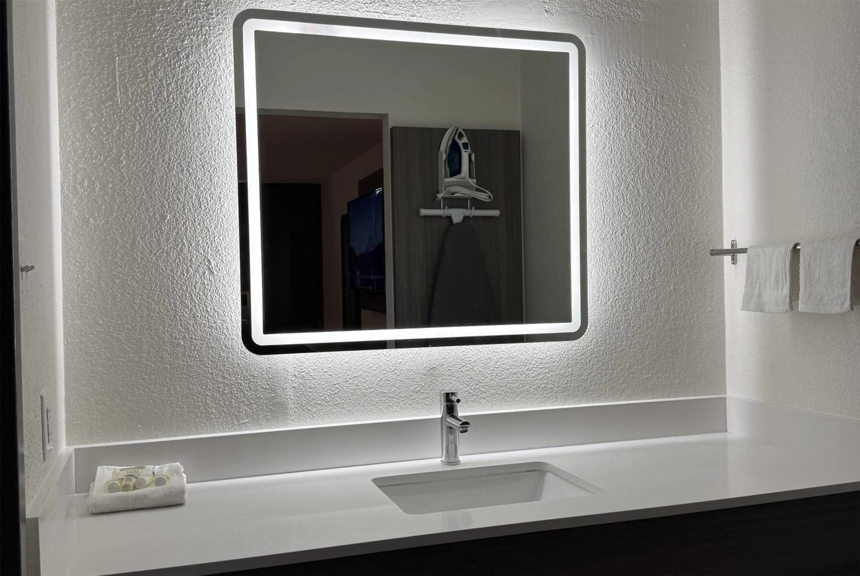 Bathroom in Travelodge by Wyndham Lumberton