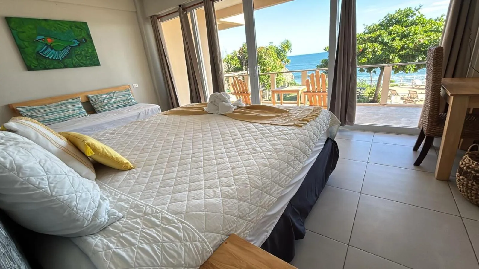 Bedroom, Bed in Hotel Los Mangos El Salvador