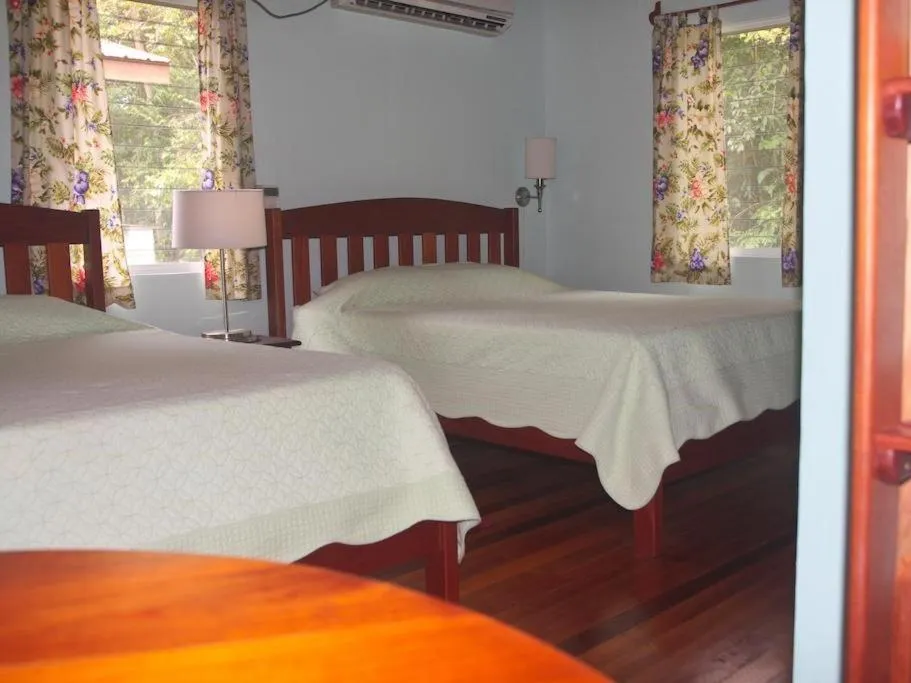 View (from property/room), Bed in Tanager RainForest Lodge