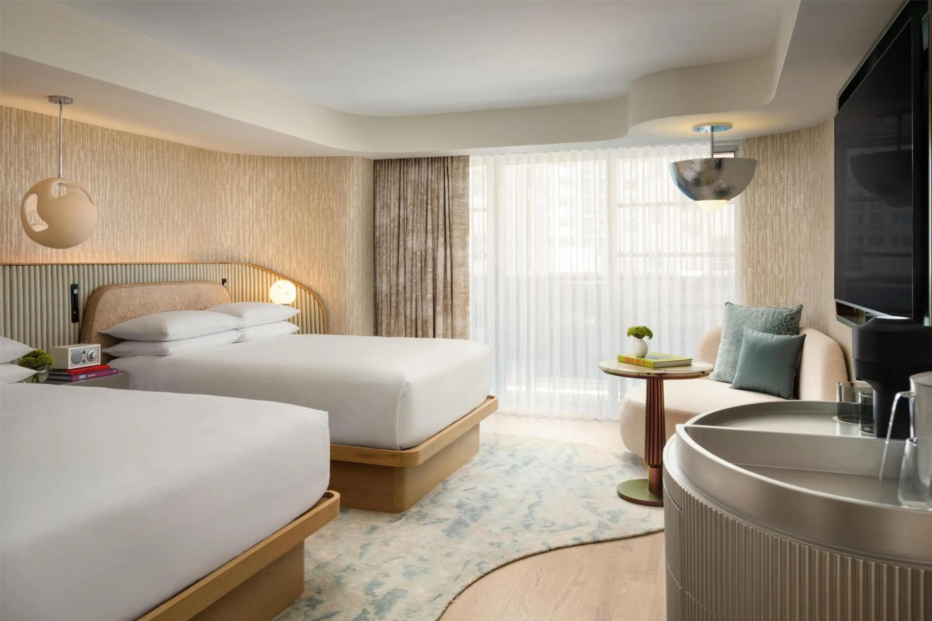 Bedroom, Bed in Andaz Miami Beach, By Hyatt