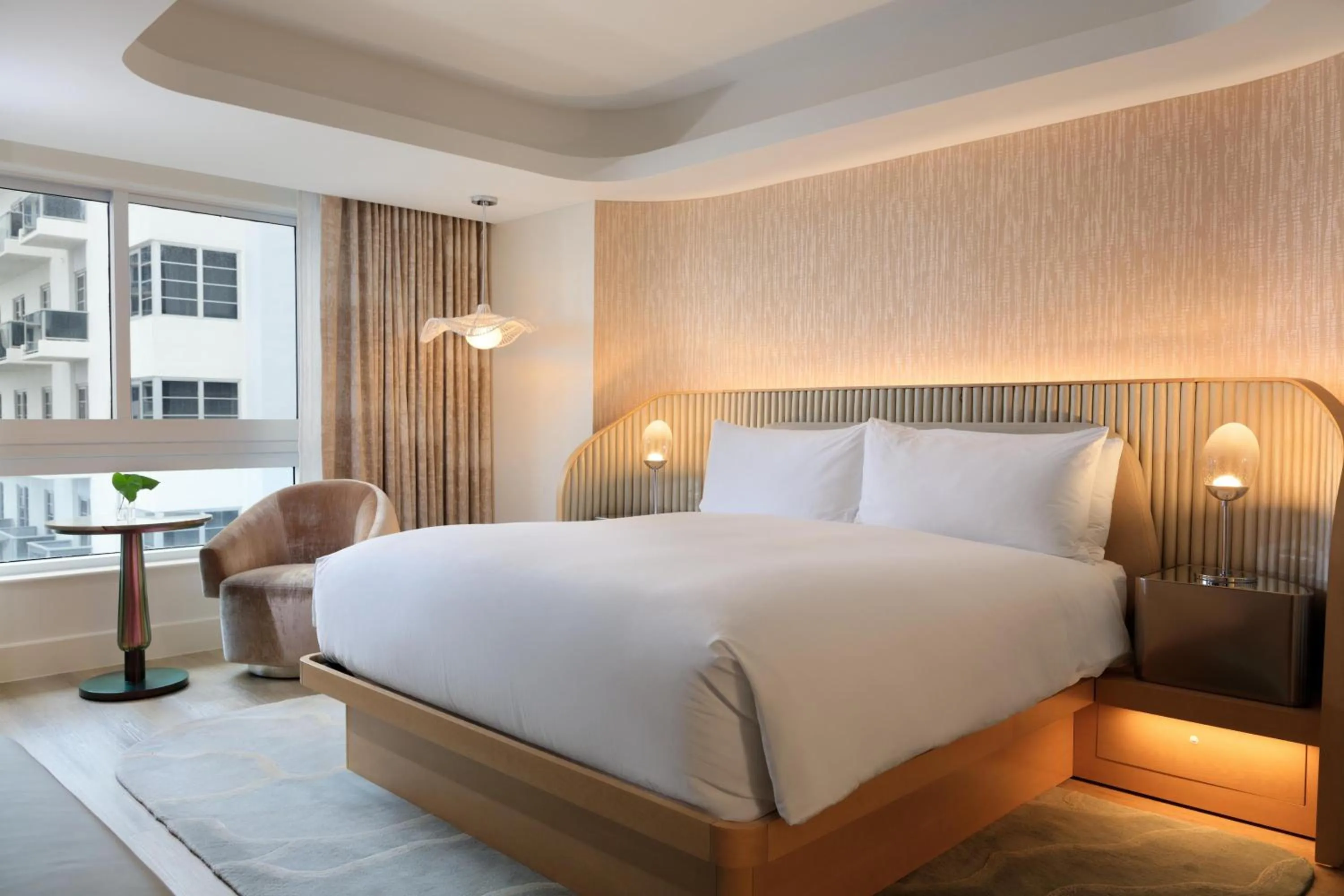 Bedroom, Bed in Andaz Miami Beach, By Hyatt