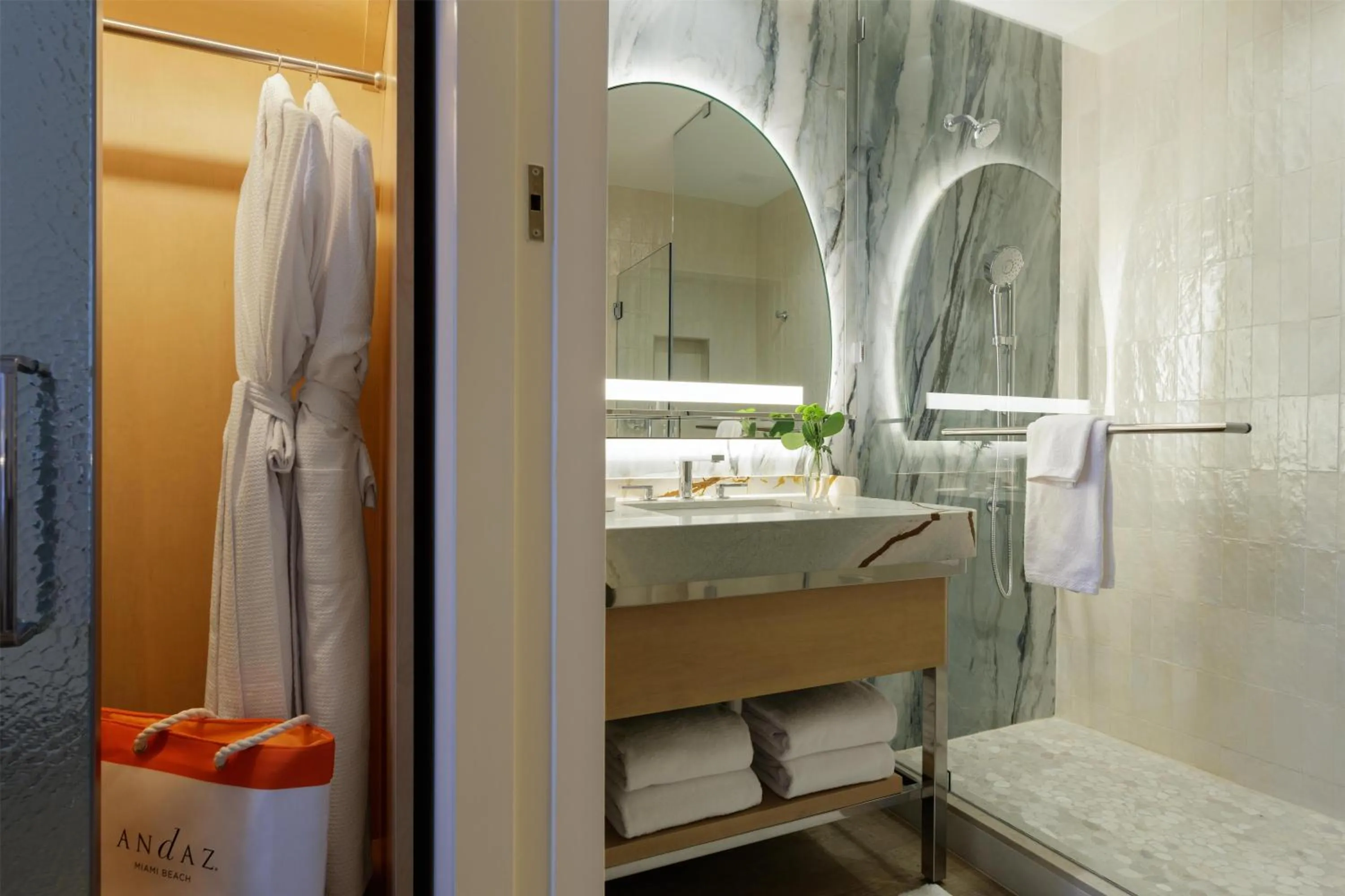 Bathroom in Andaz Miami Beach, By Hyatt