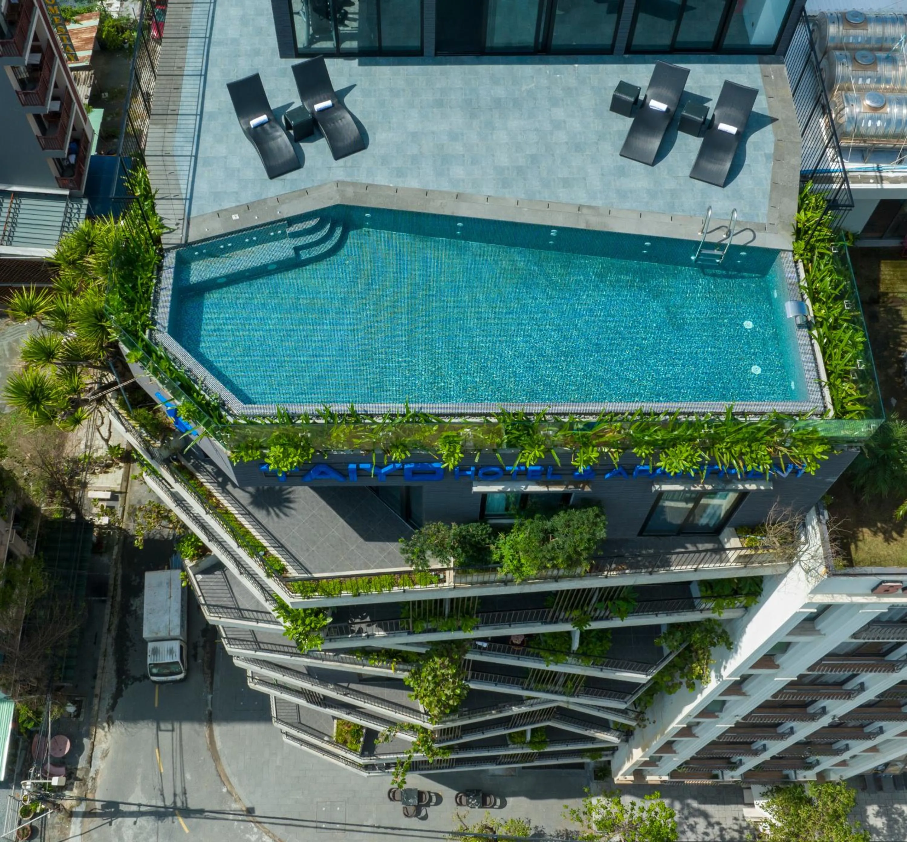 Property building in Taiyo Hotel & Apartment