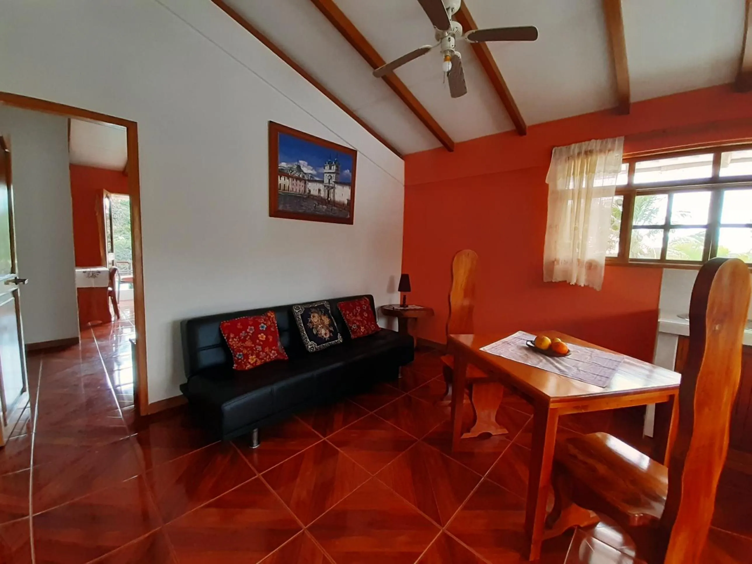 Living room in Suymar Ecolodge Galapagos