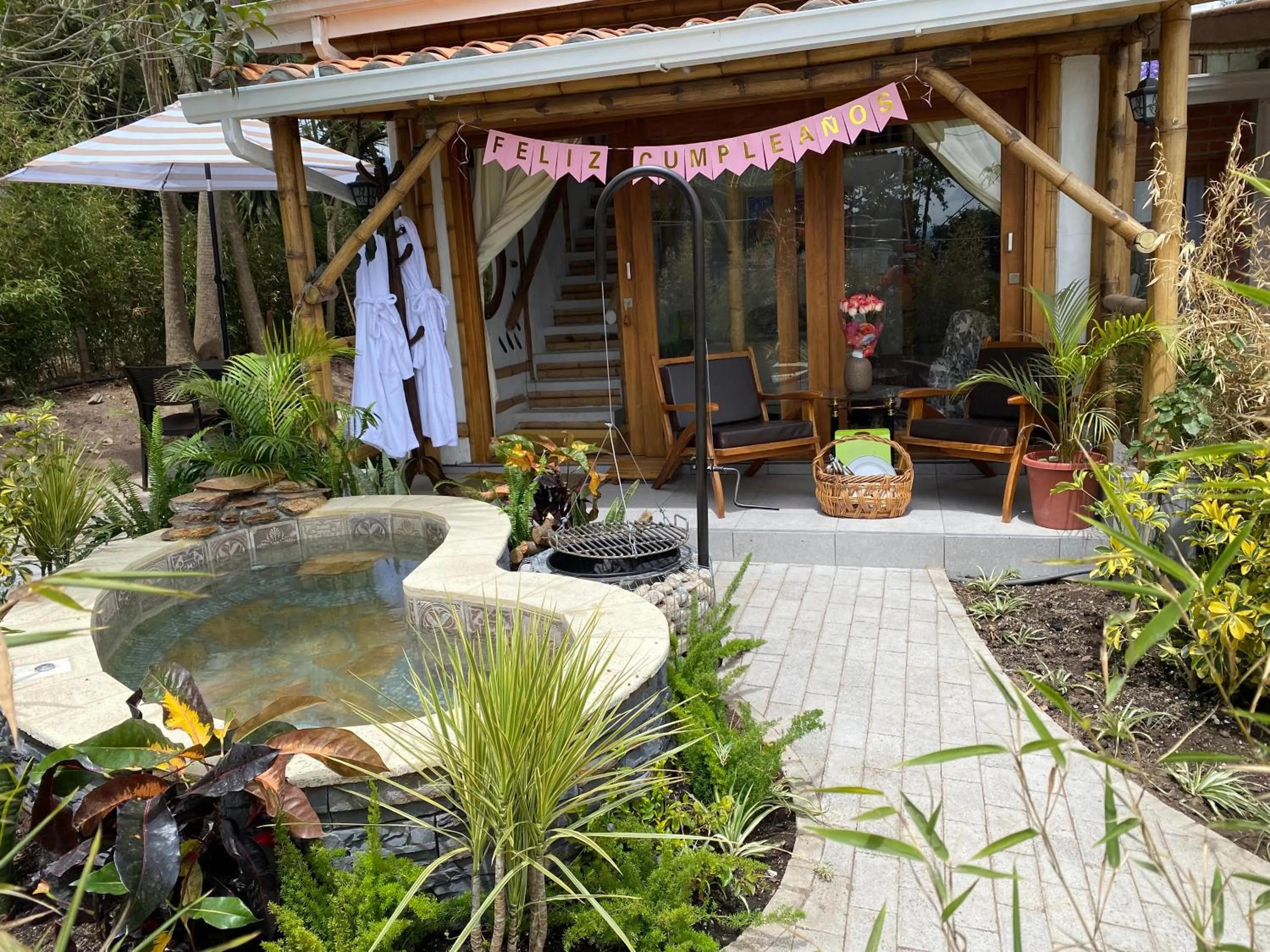 Patio in Hostería Colibri Aeropuerto