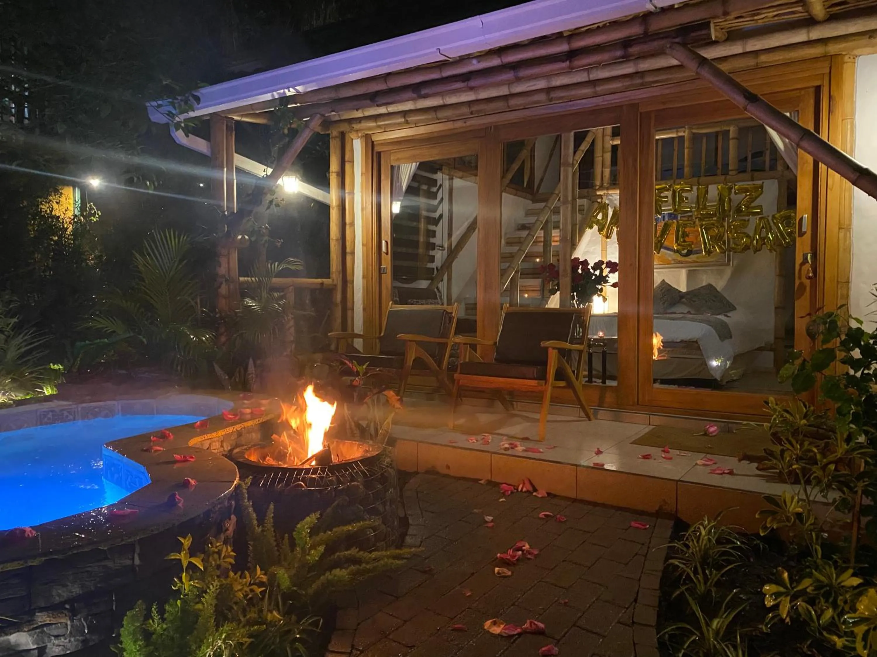 Patio in Hostería Colibri Aeropuerto