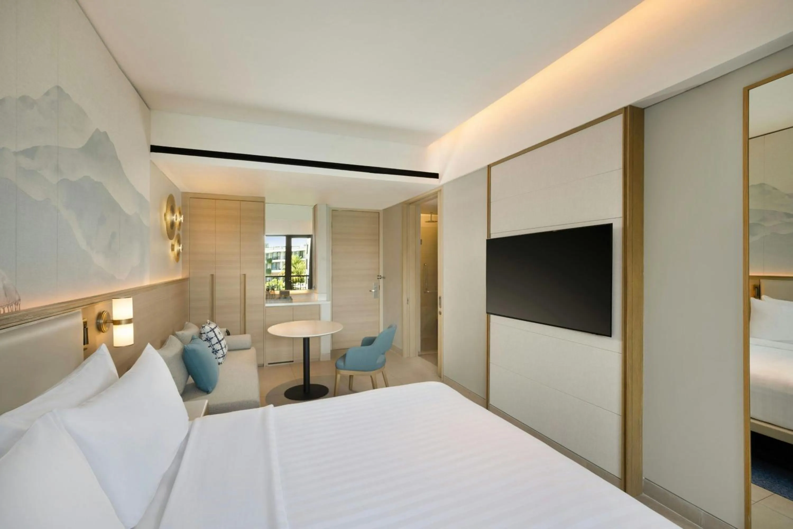 Swimming pool, Bed in Courtyard by Marriott Bali Seminyak Resort