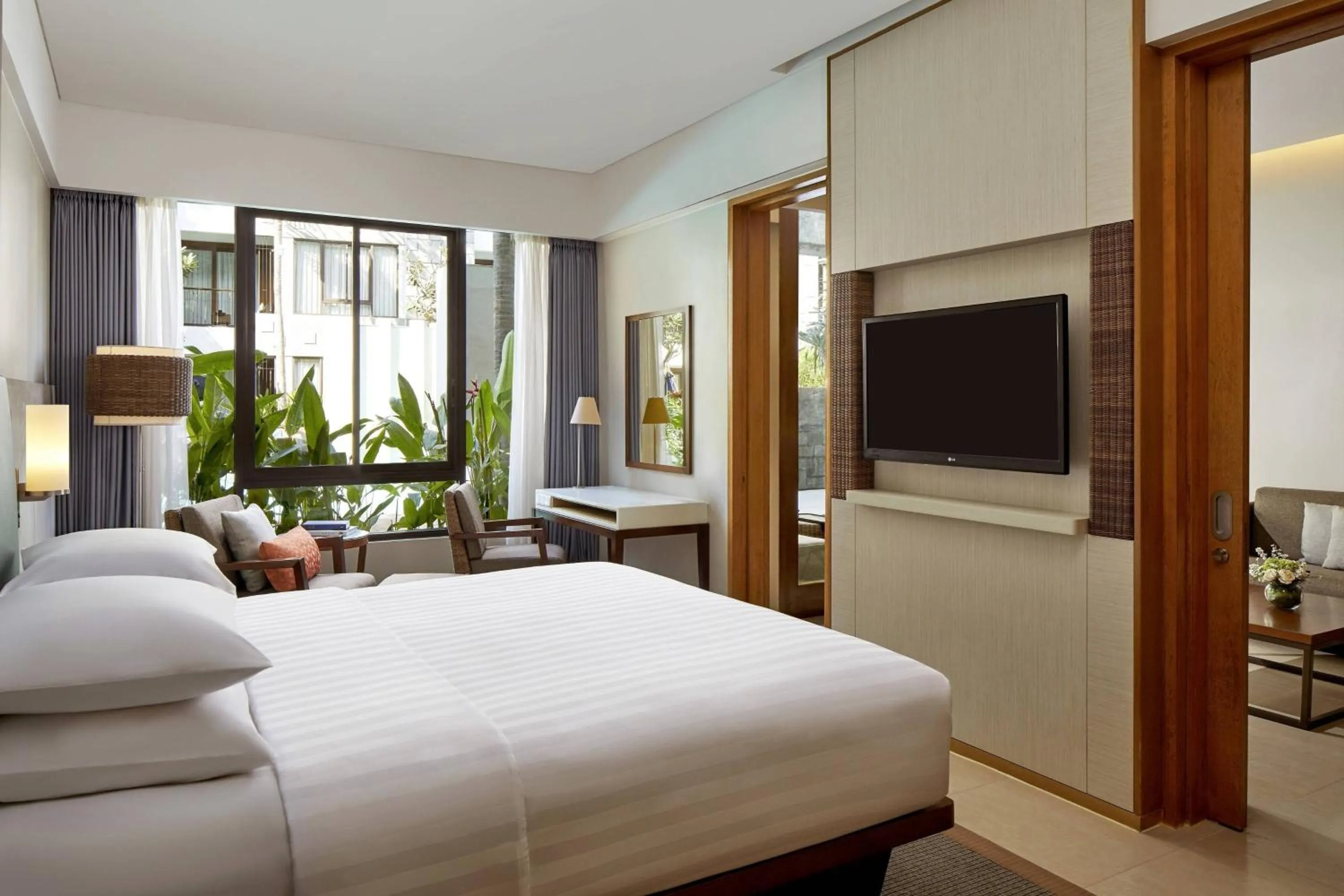 Swimming pool, Bed in Courtyard by Marriott Bali Seminyak Resort