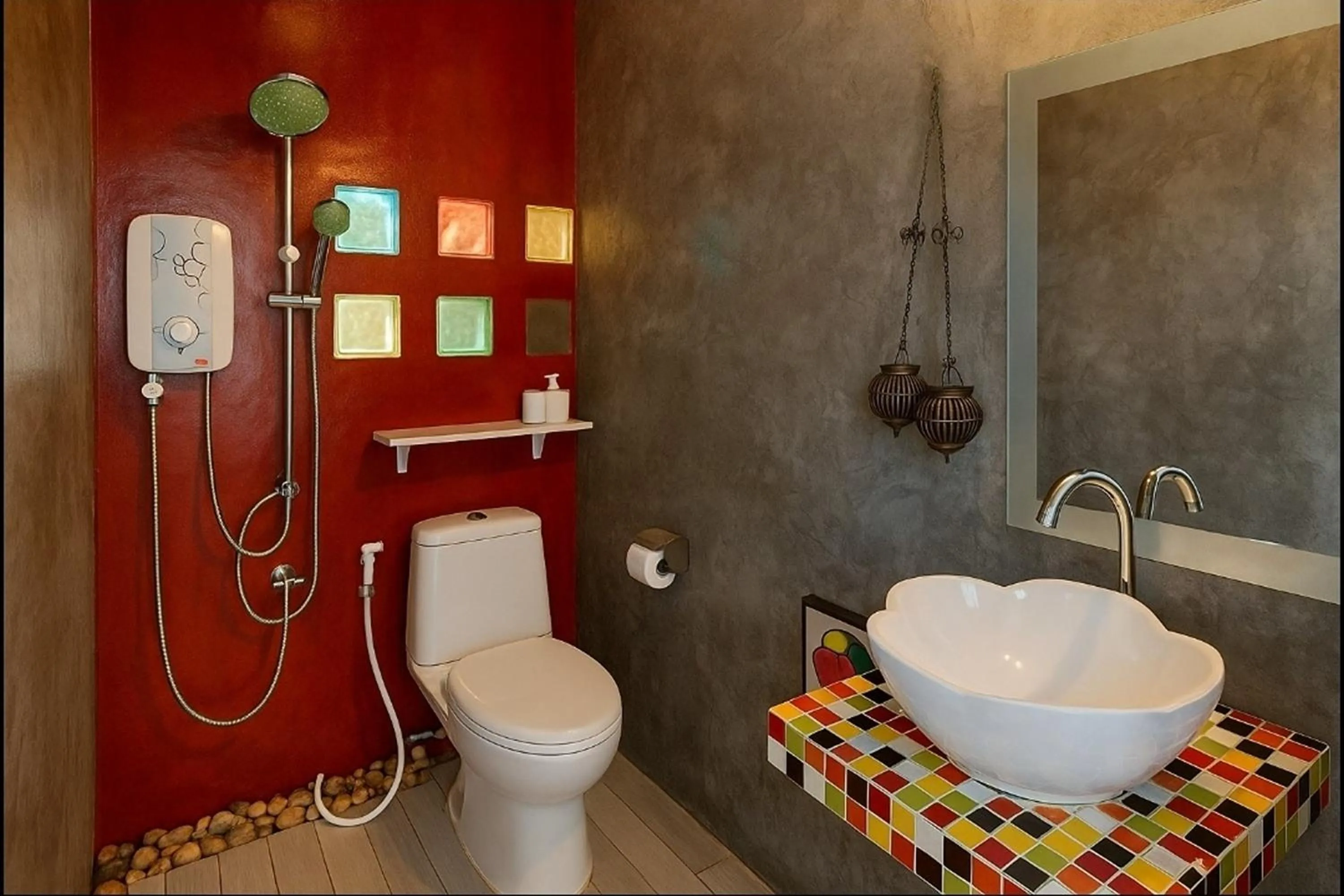 Shower in Na-Rak-O Resort