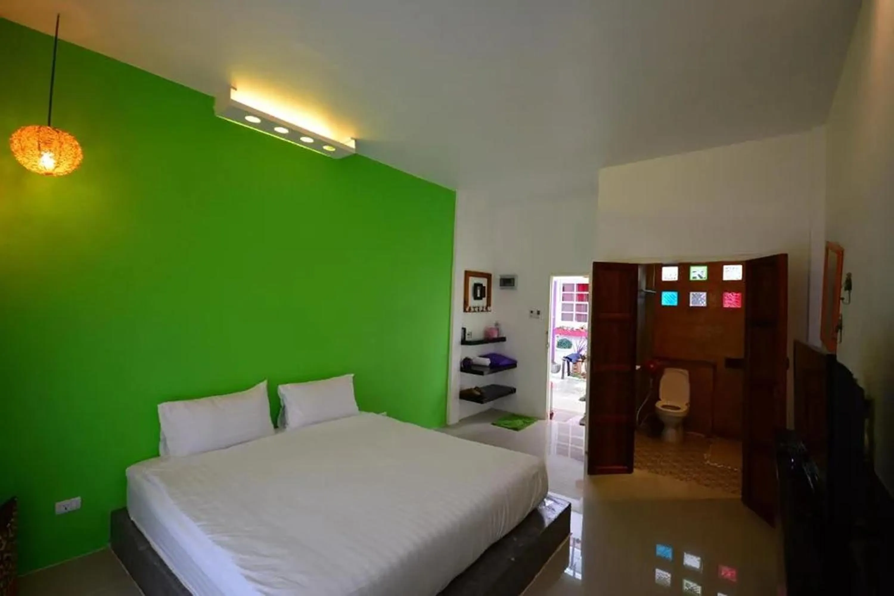 Bed in Na-Rak-O Resort