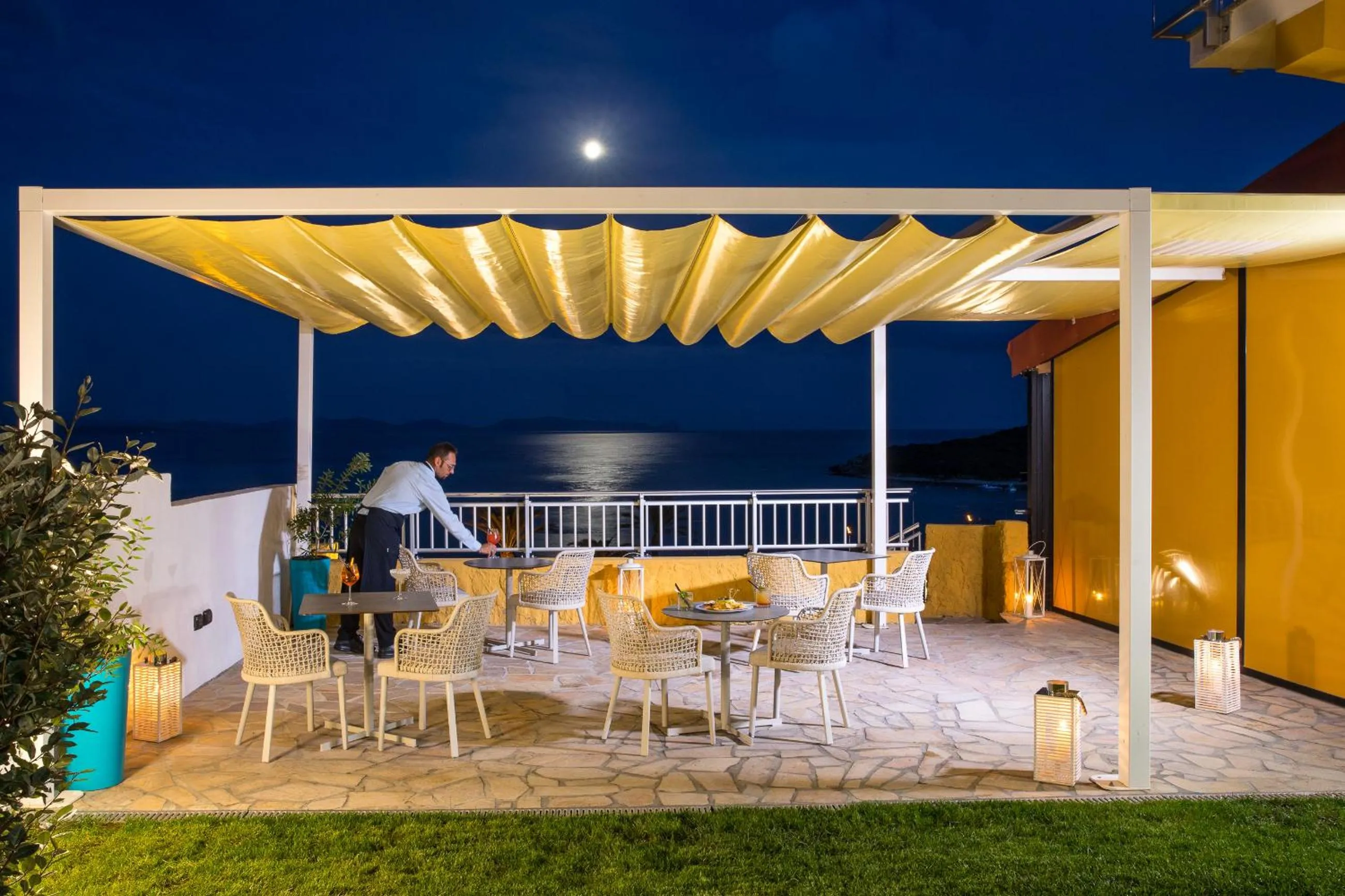 Patio in Lu' Hotel Maladroxia