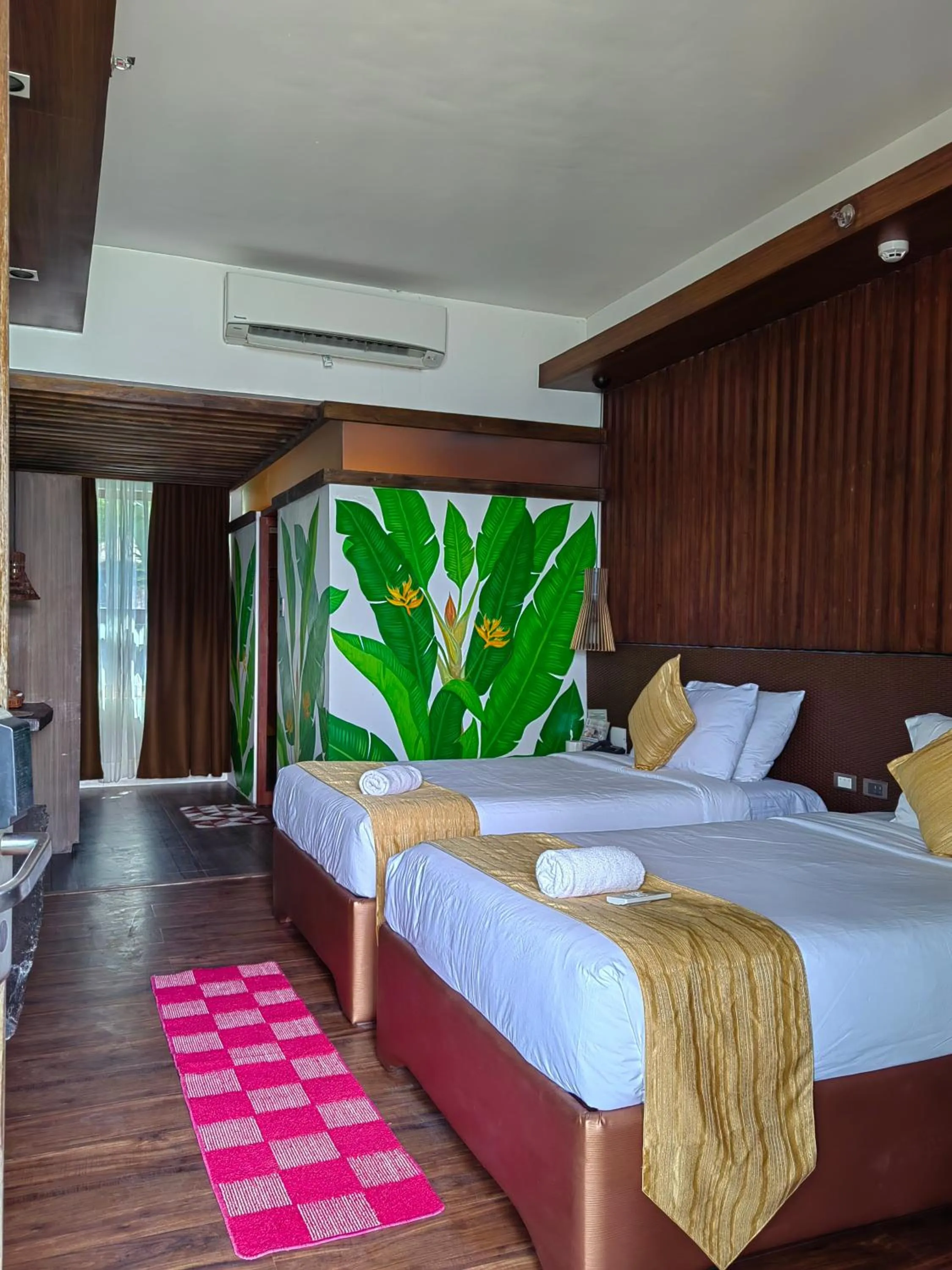 Bed in Orange Pearl Beach Resort