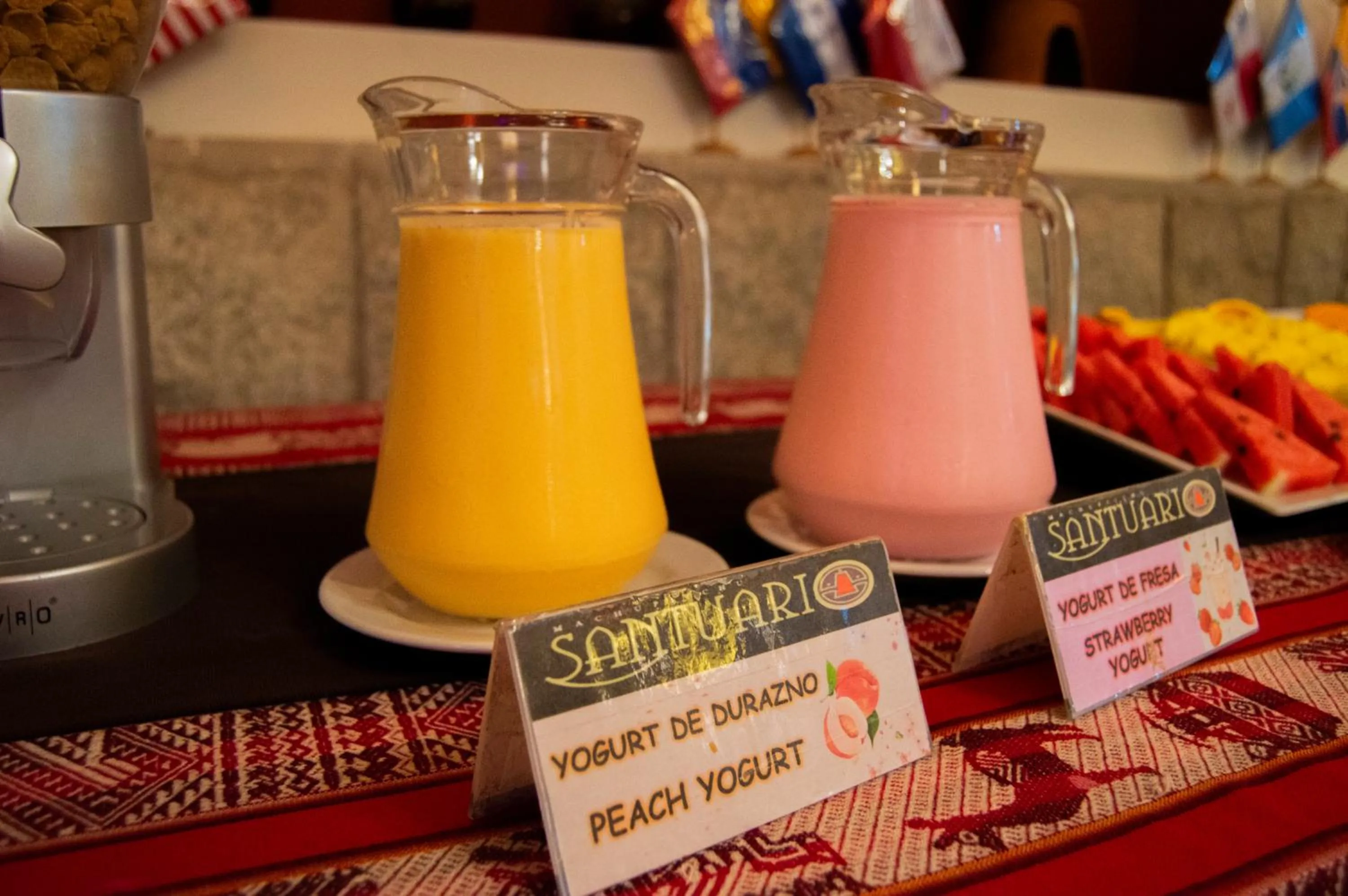 Food and drinks in Santuario Machupicchu