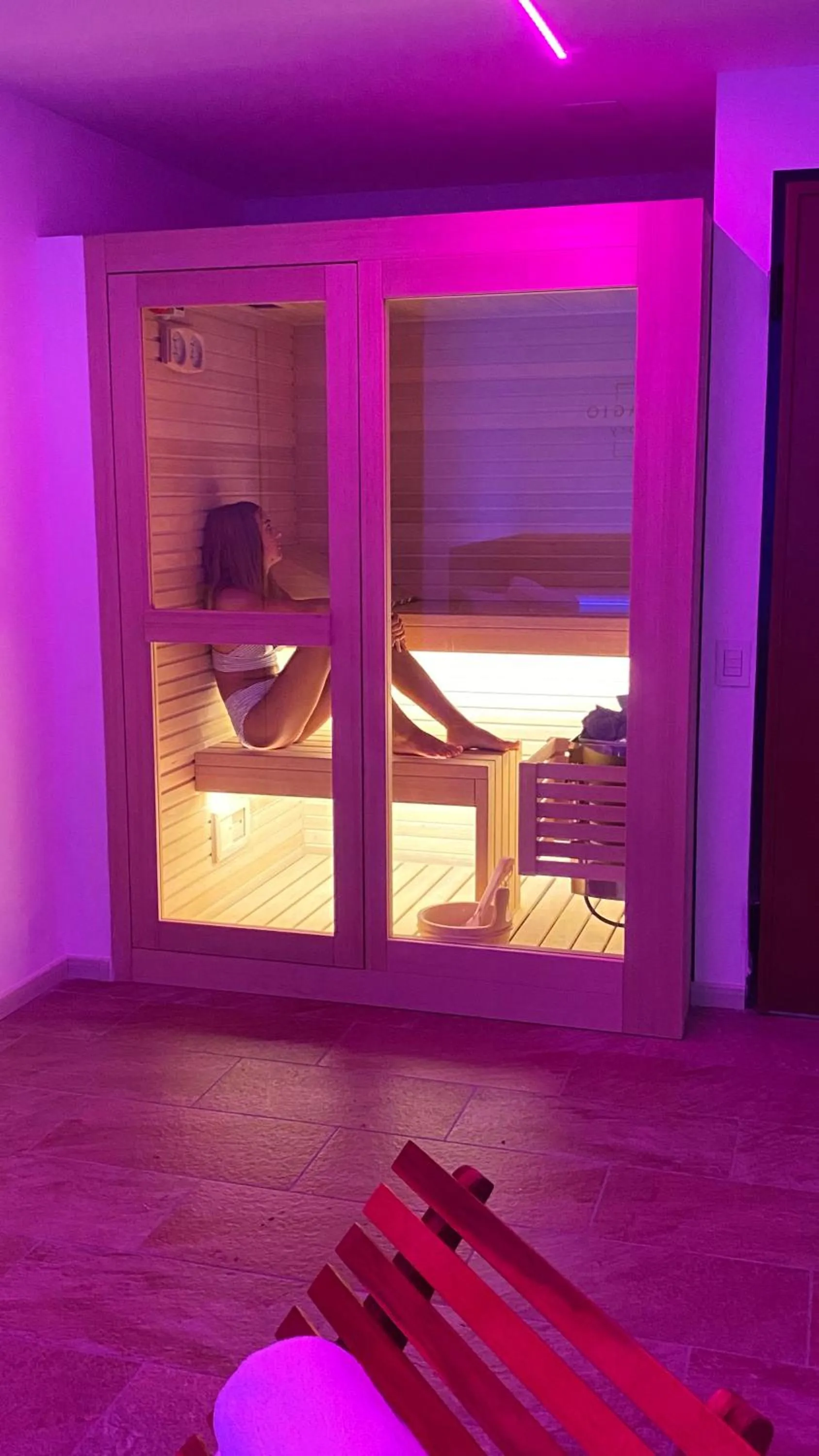 Sauna in Charming Bellagio Boutique Hotel