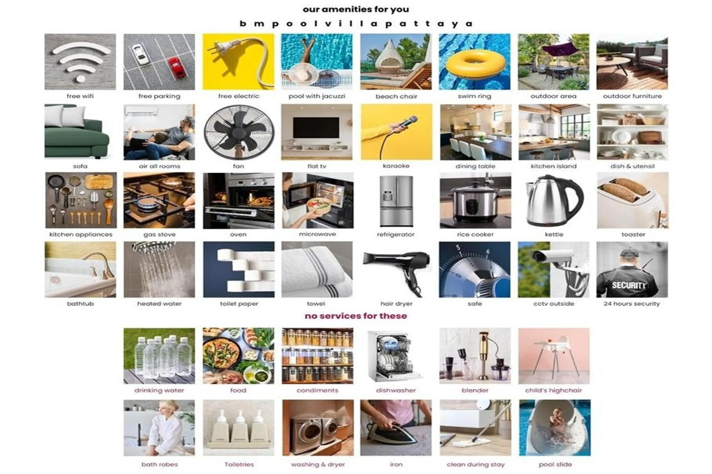 hair dryier in BM Pool Villa Pattaya