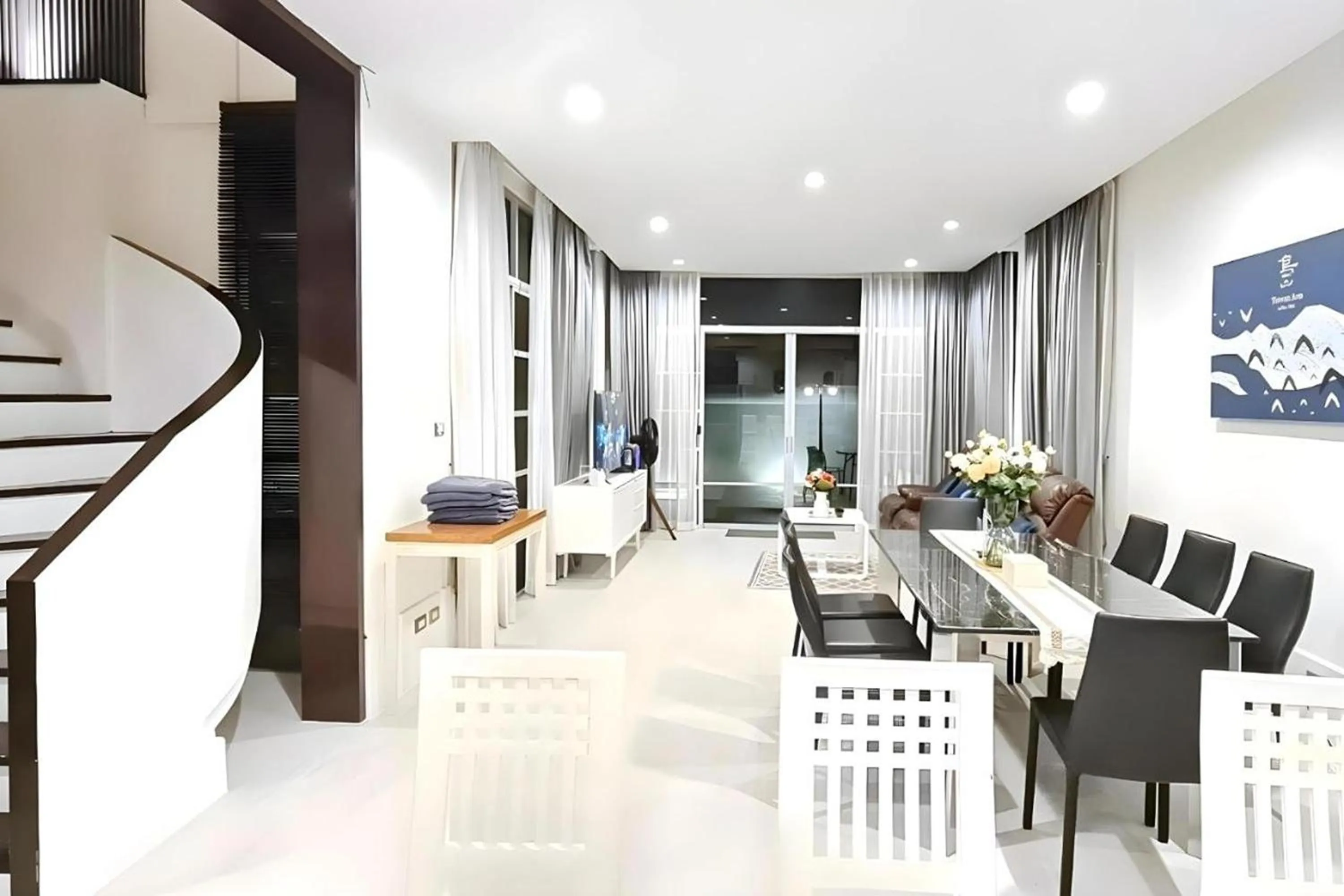 Living room in BM Pool Villa Pattaya