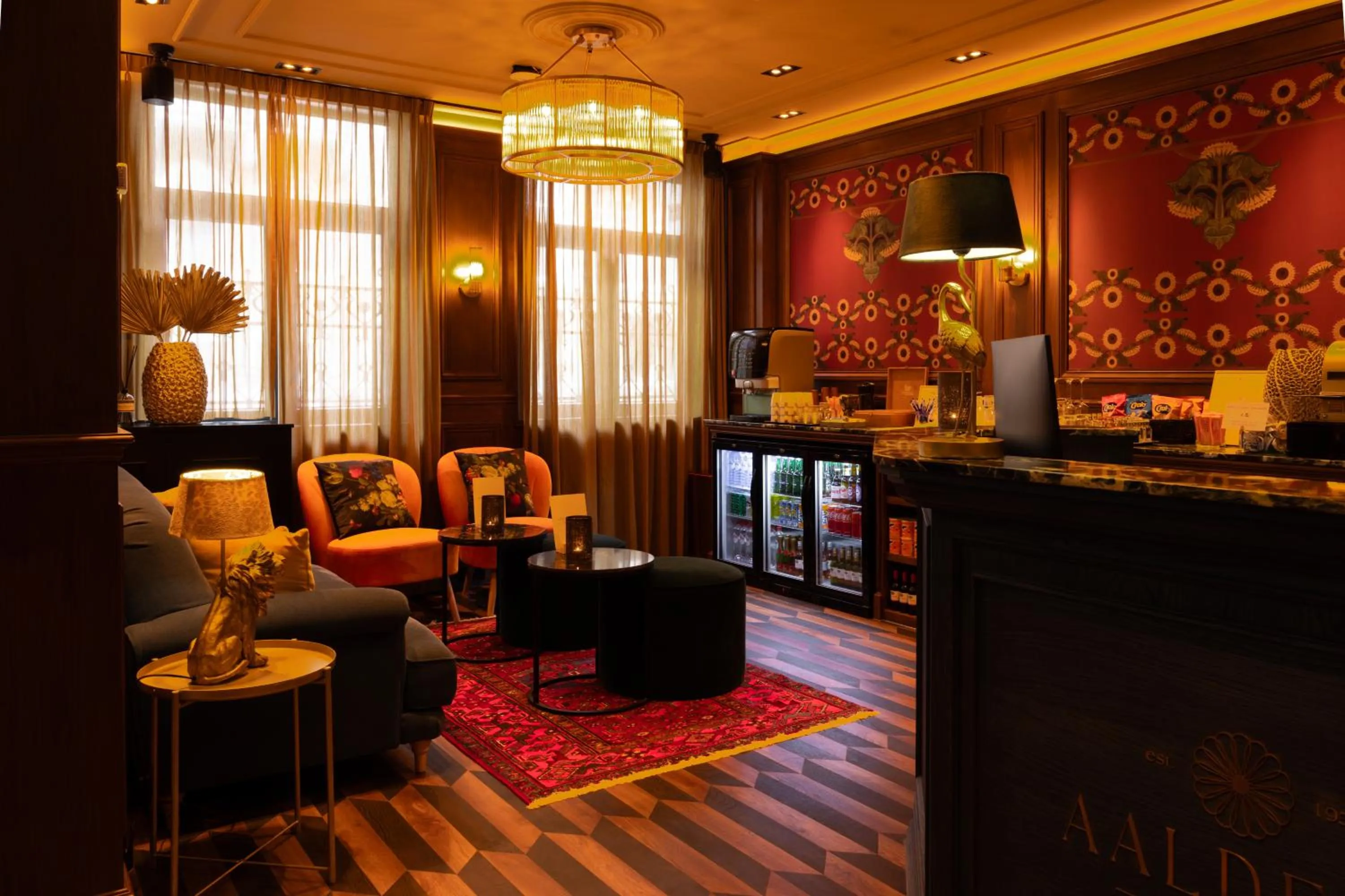 Lobby or reception in Hotel Aalders