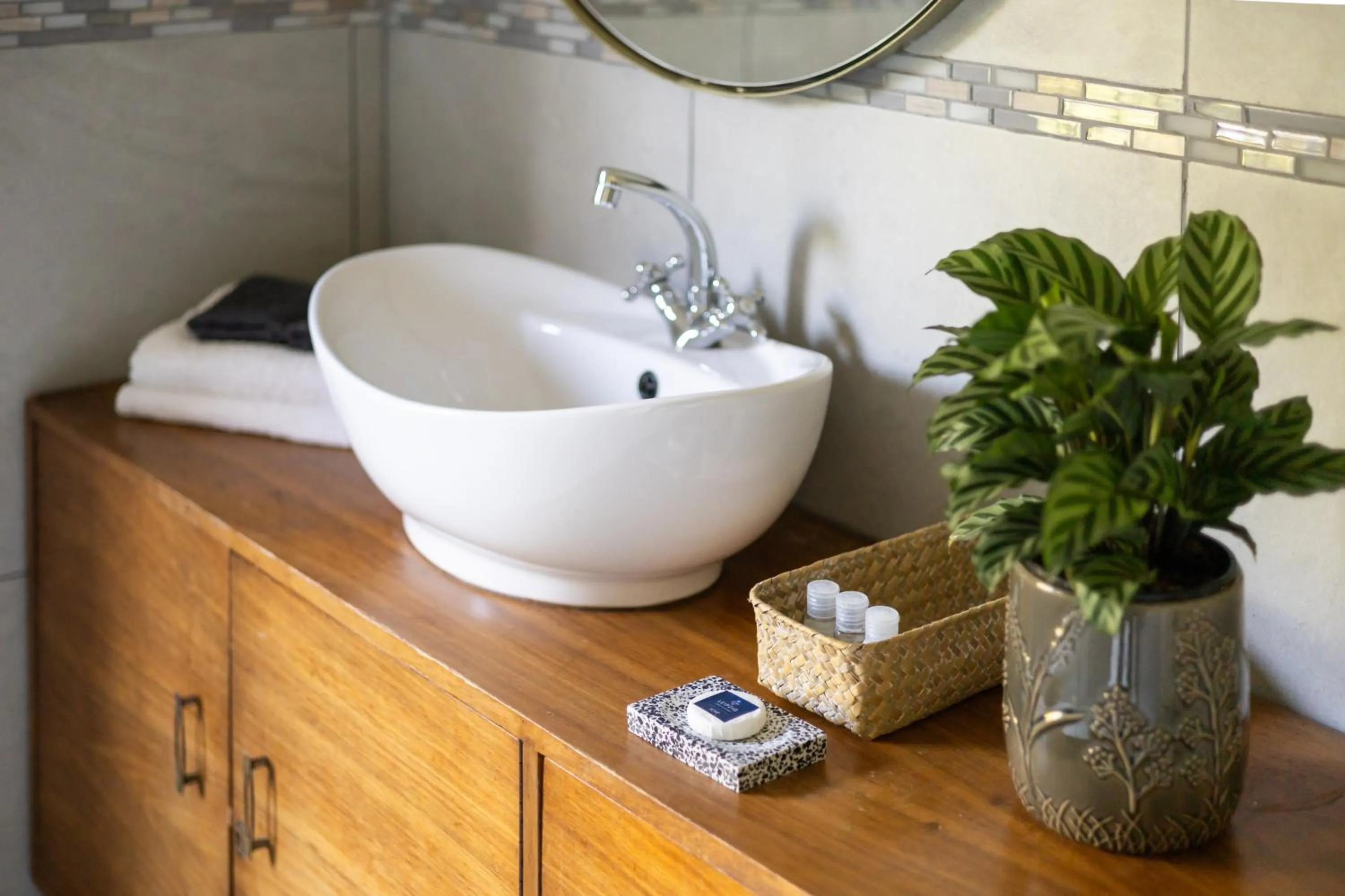 Bathroom in Leipzig Country House & Winery